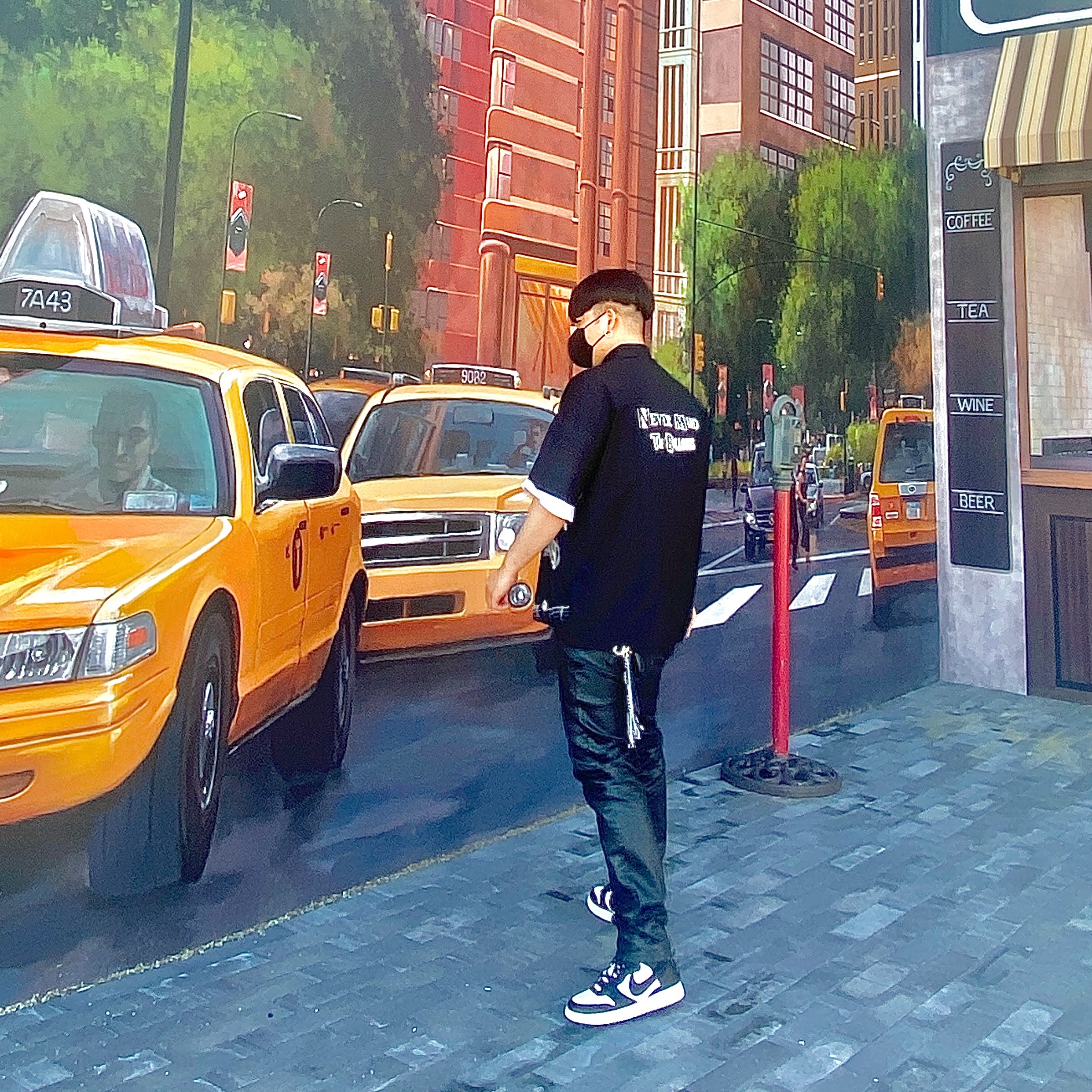 Nike x Ambush Dunk High Black 착용 스타일