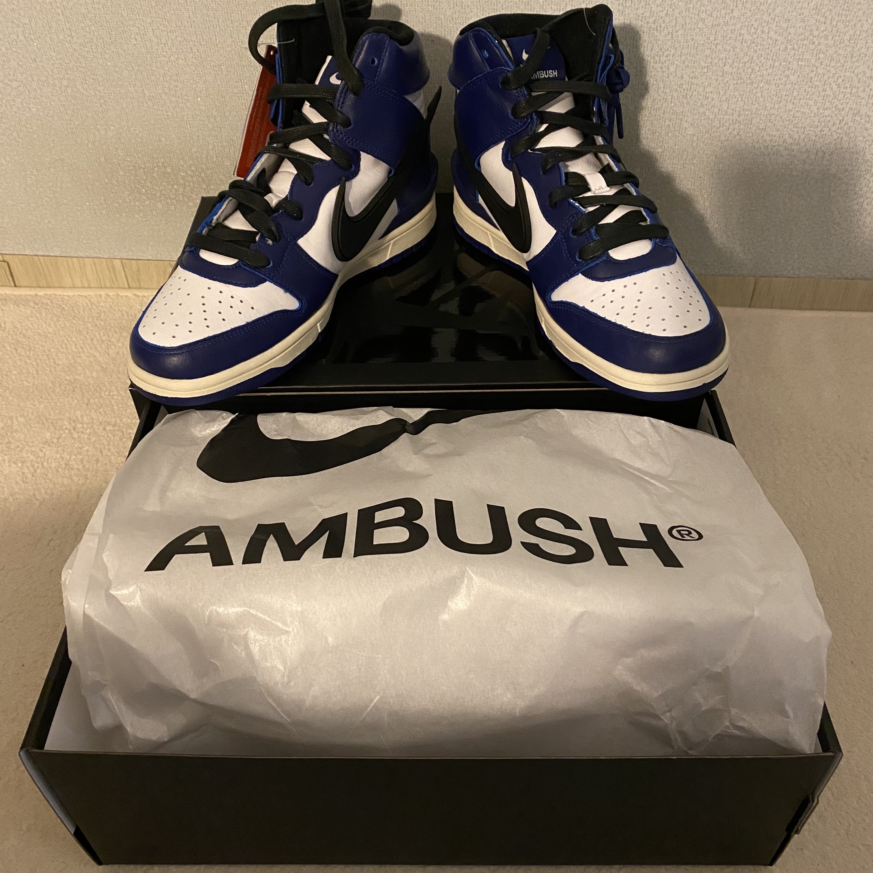 Nike x Ambush Dunk High Deep Royal Blue 착용 스타일