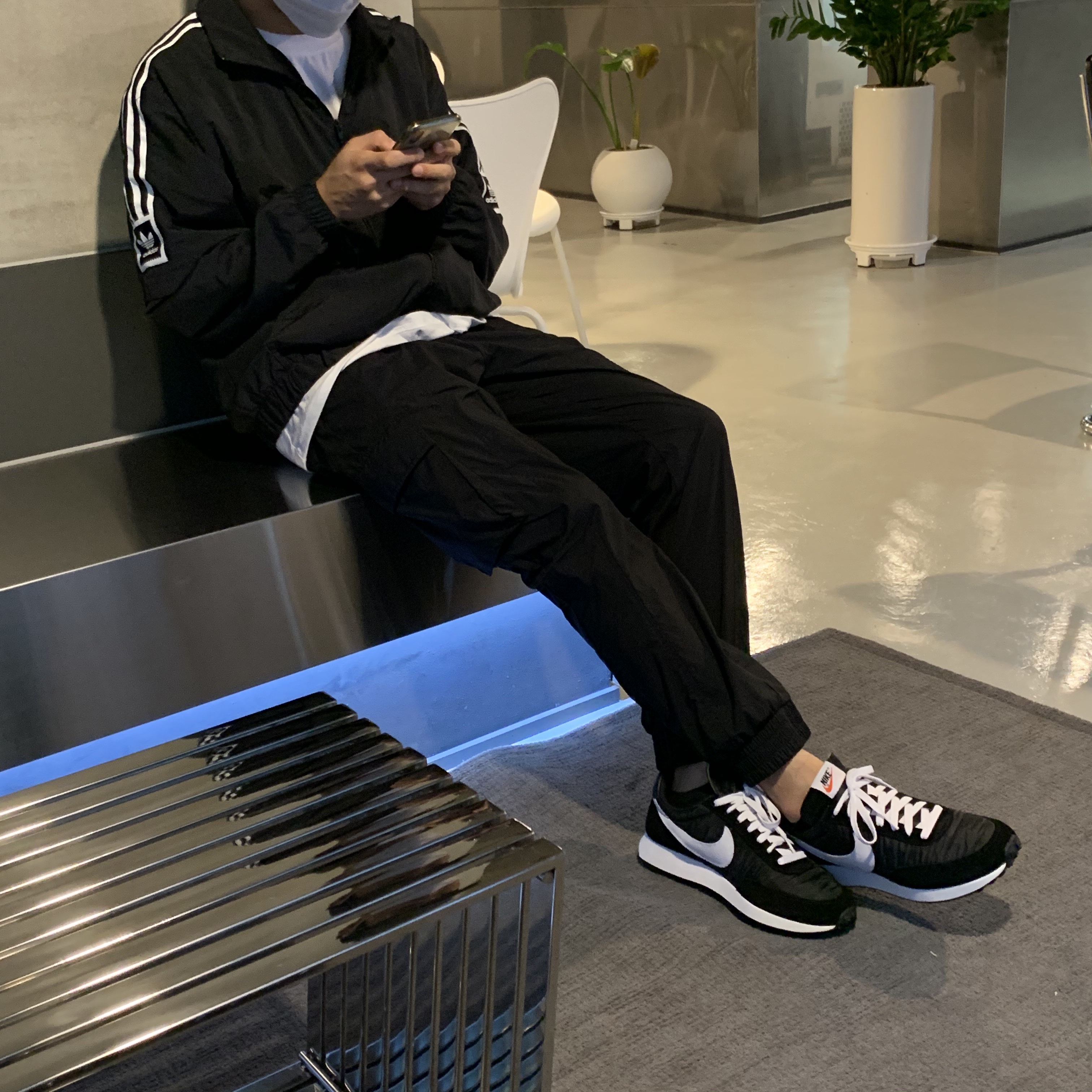 Nike Air Tailwind 79 Black White 착용 스타일