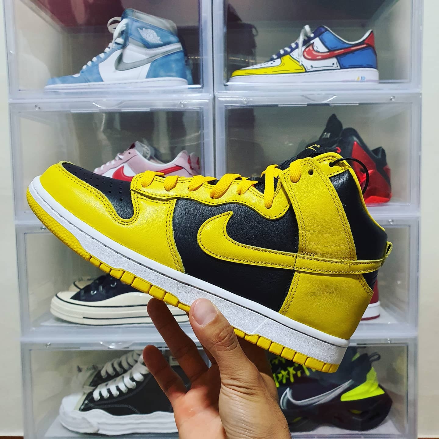Nike Dunk High SP Varsity Maize 착용 스타일 - 1