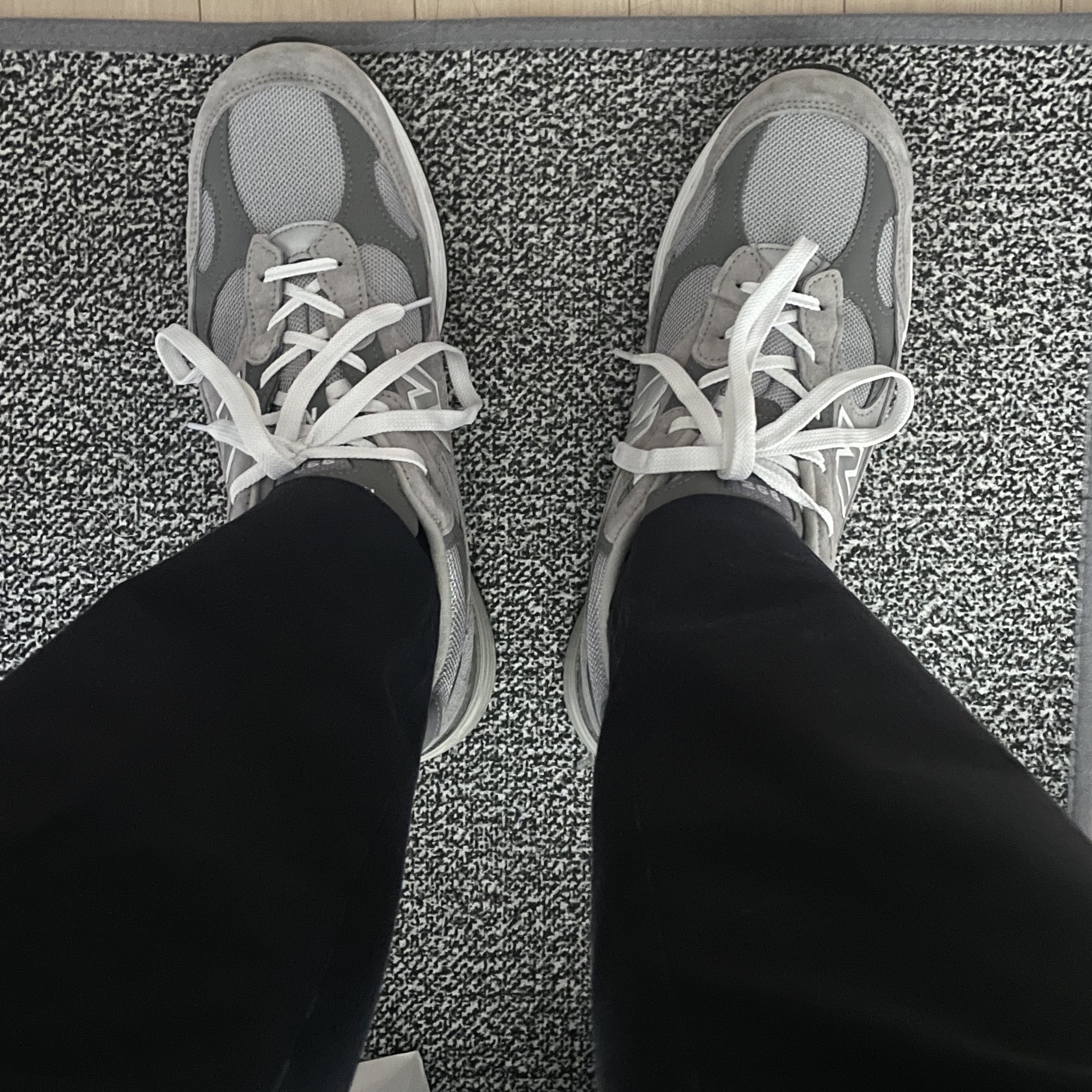 New Balance 992 Made in USA Grey - D Standard 착용 스타일