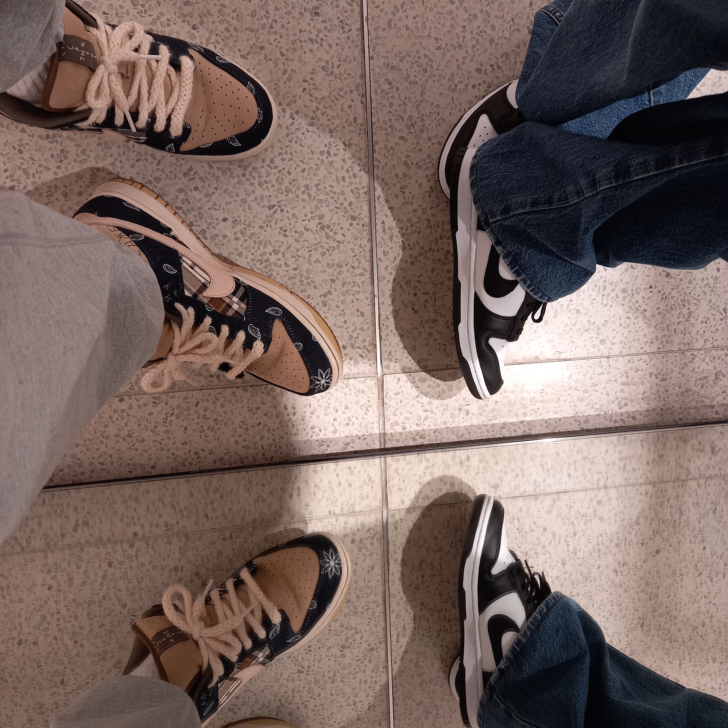Nike x Travis Scott SB Dunk Low, (W) Nike Dunk Low Black 착용 스타일