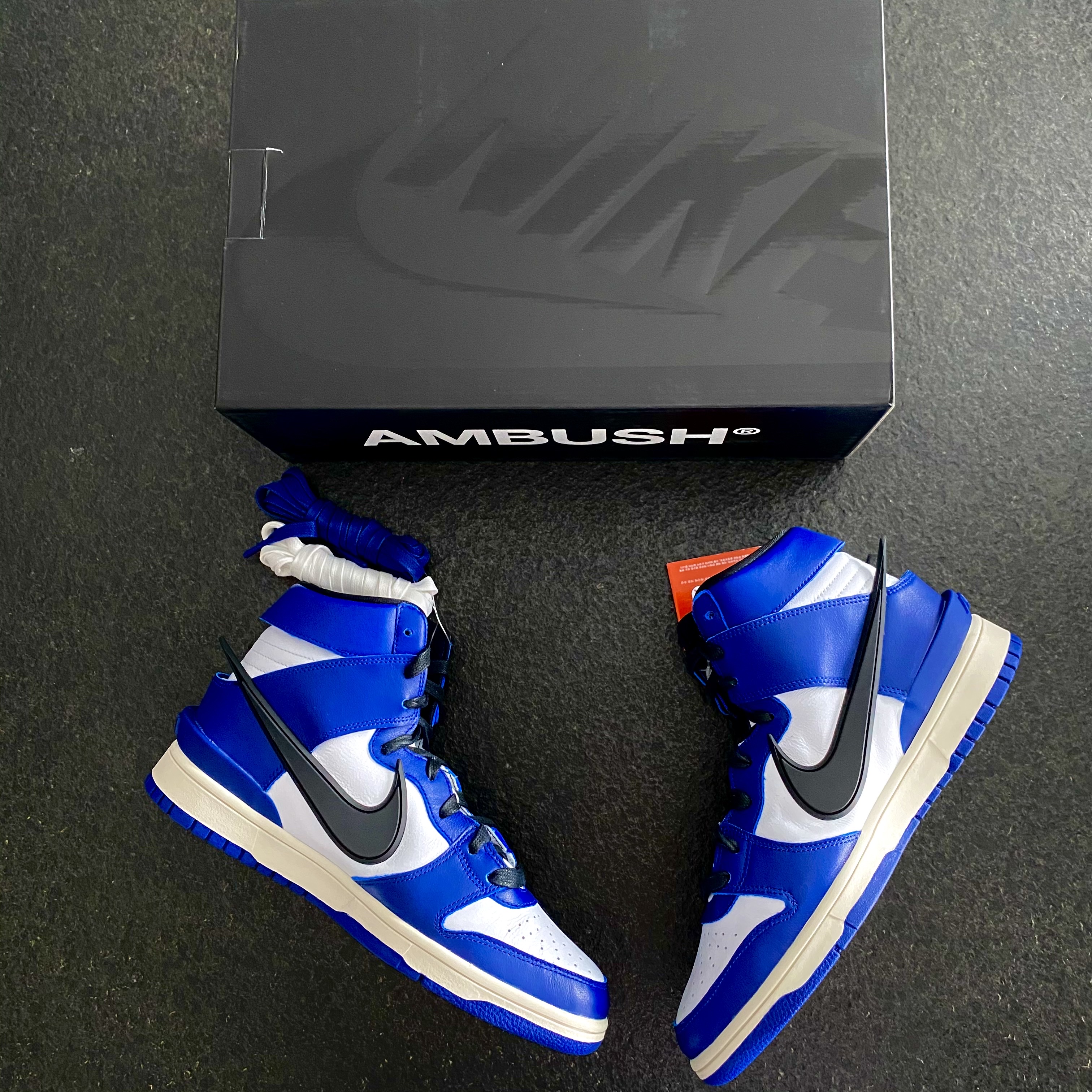 Nike x Ambush Dunk High Deep Royal Blue 착용 스타일