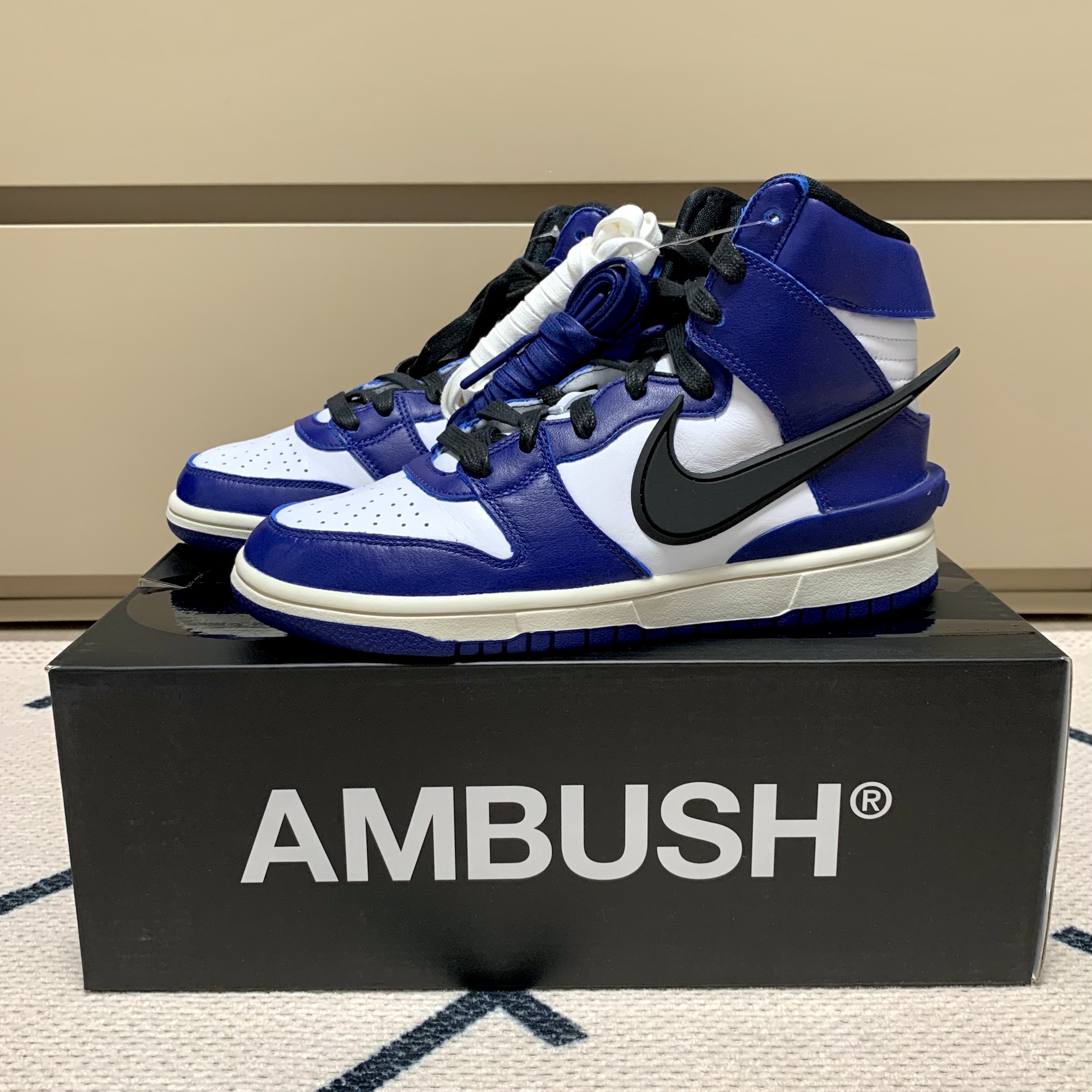 Nike x Ambush Dunk High Deep Royal Blue 착용 스타일 - 1