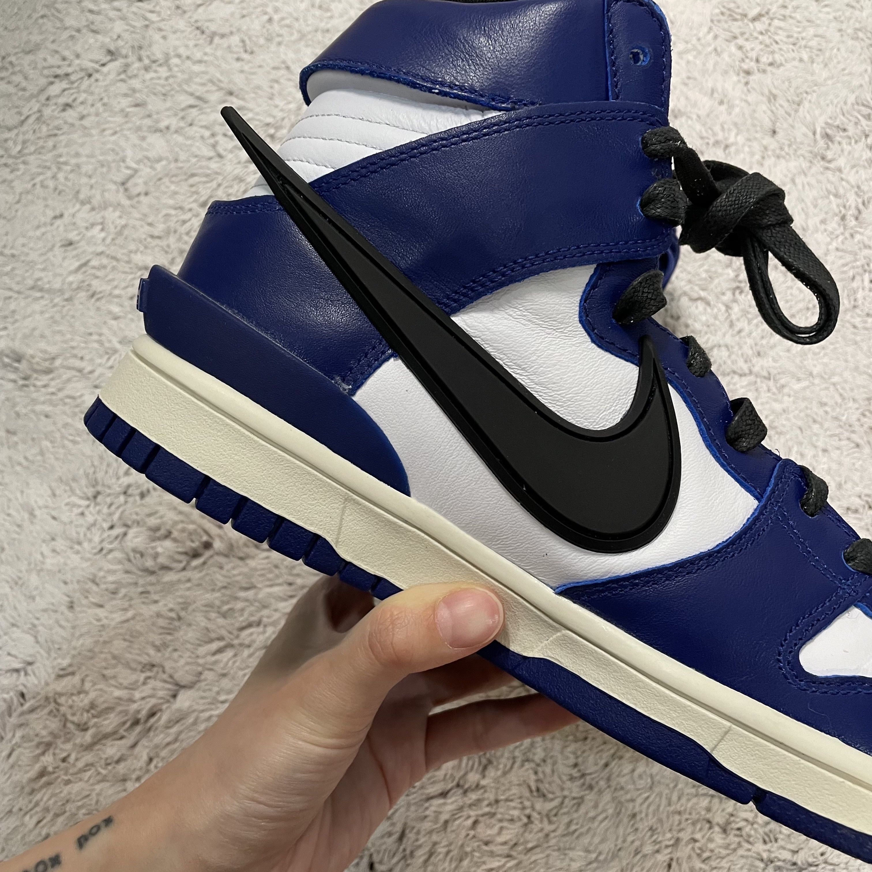 Nike x Ambush Dunk High Deep Royal Blue 착용 스타일 - 3