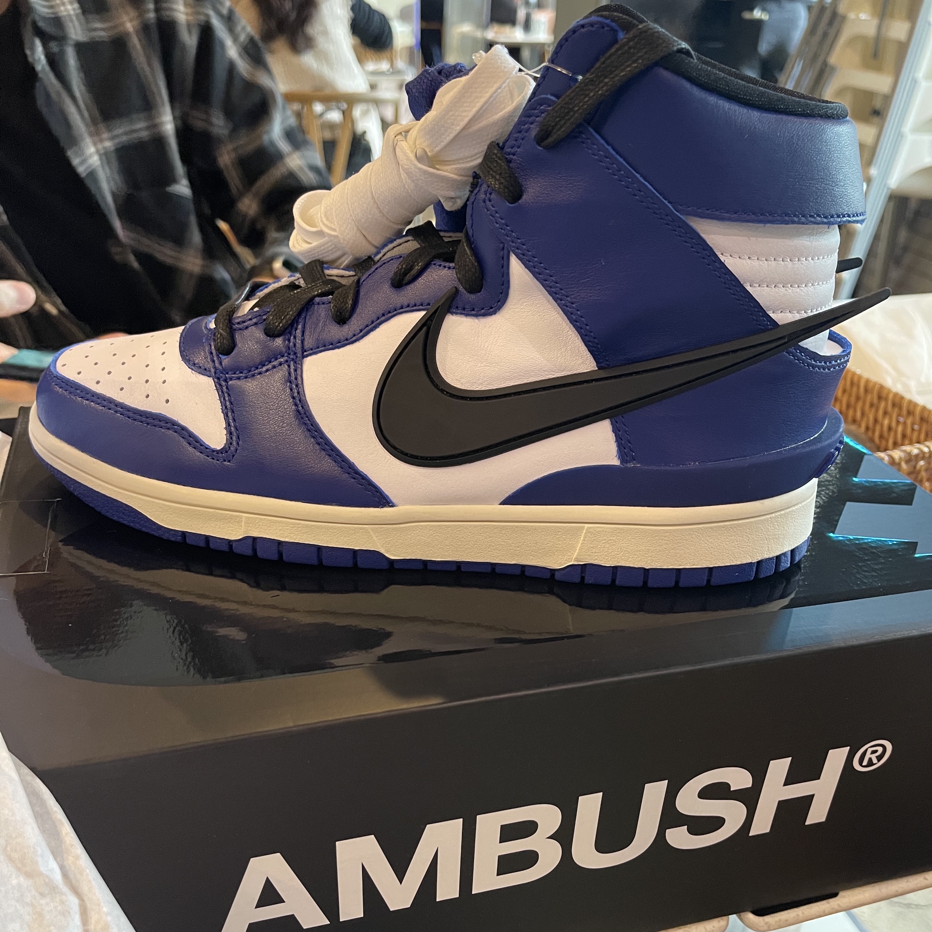 Nike x Ambush Dunk High Deep Royal Blue 착용 스타일