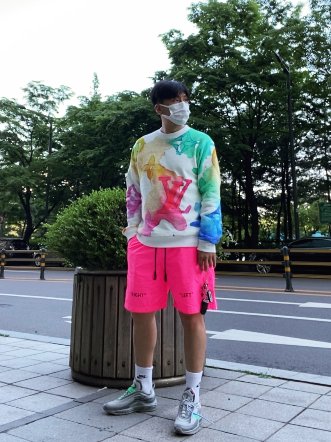 Nike x Off-White Air Max 97 Menta 착용 스타일