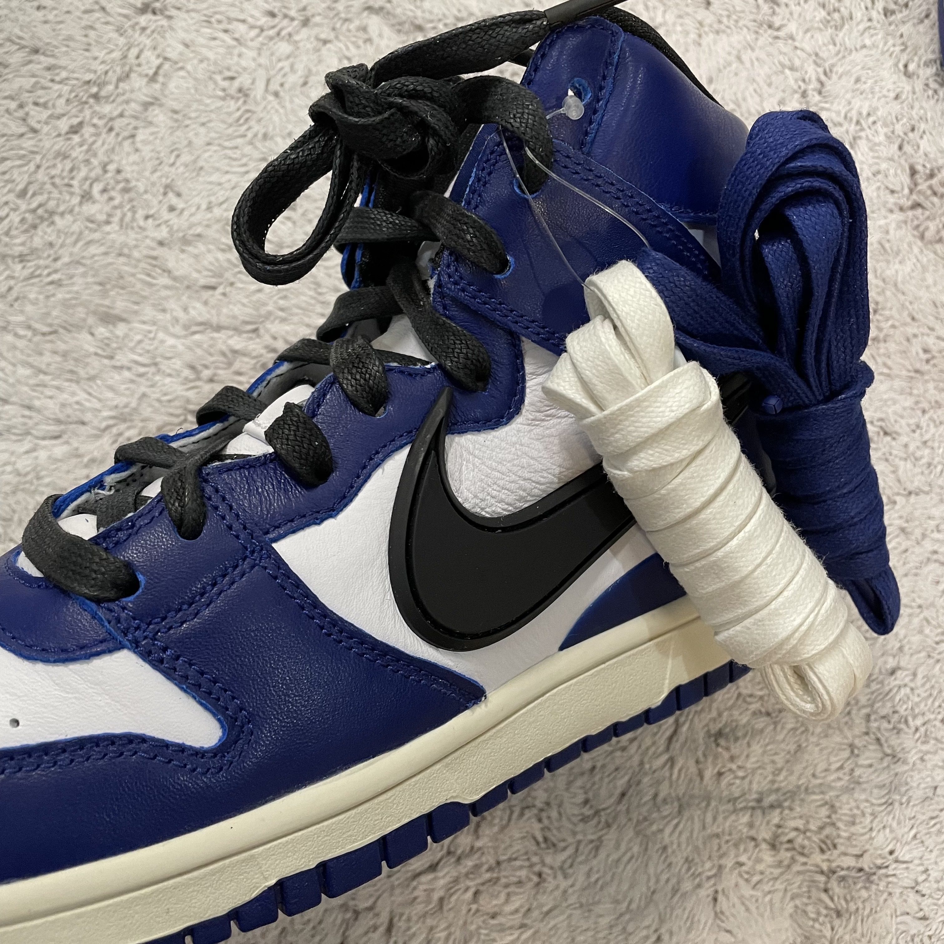 Nike x Ambush Dunk High Deep Royal Blue 착용 스타일 - 4