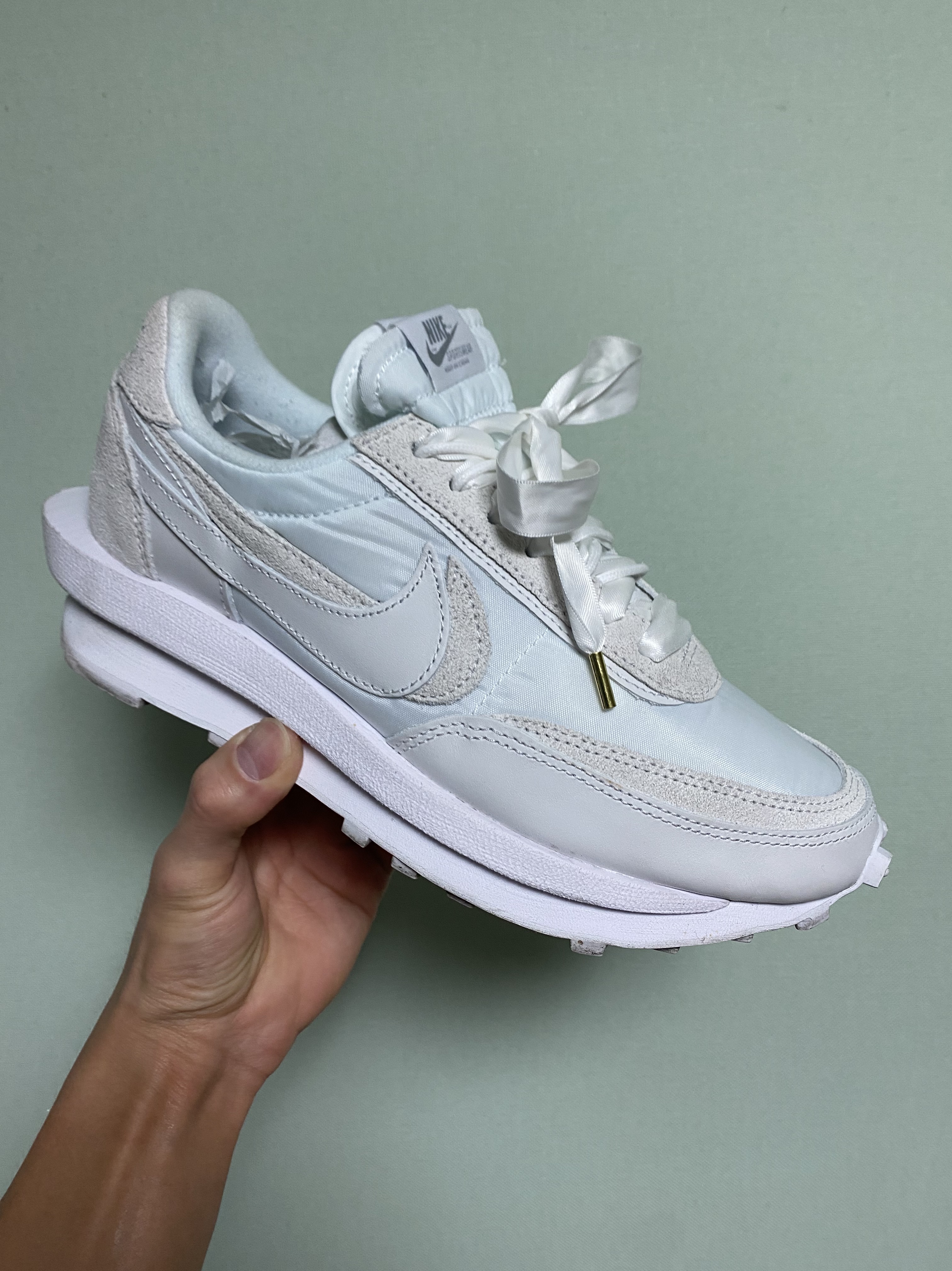 Nike x Sacai LDWaffle White Nylon 착용 스타일