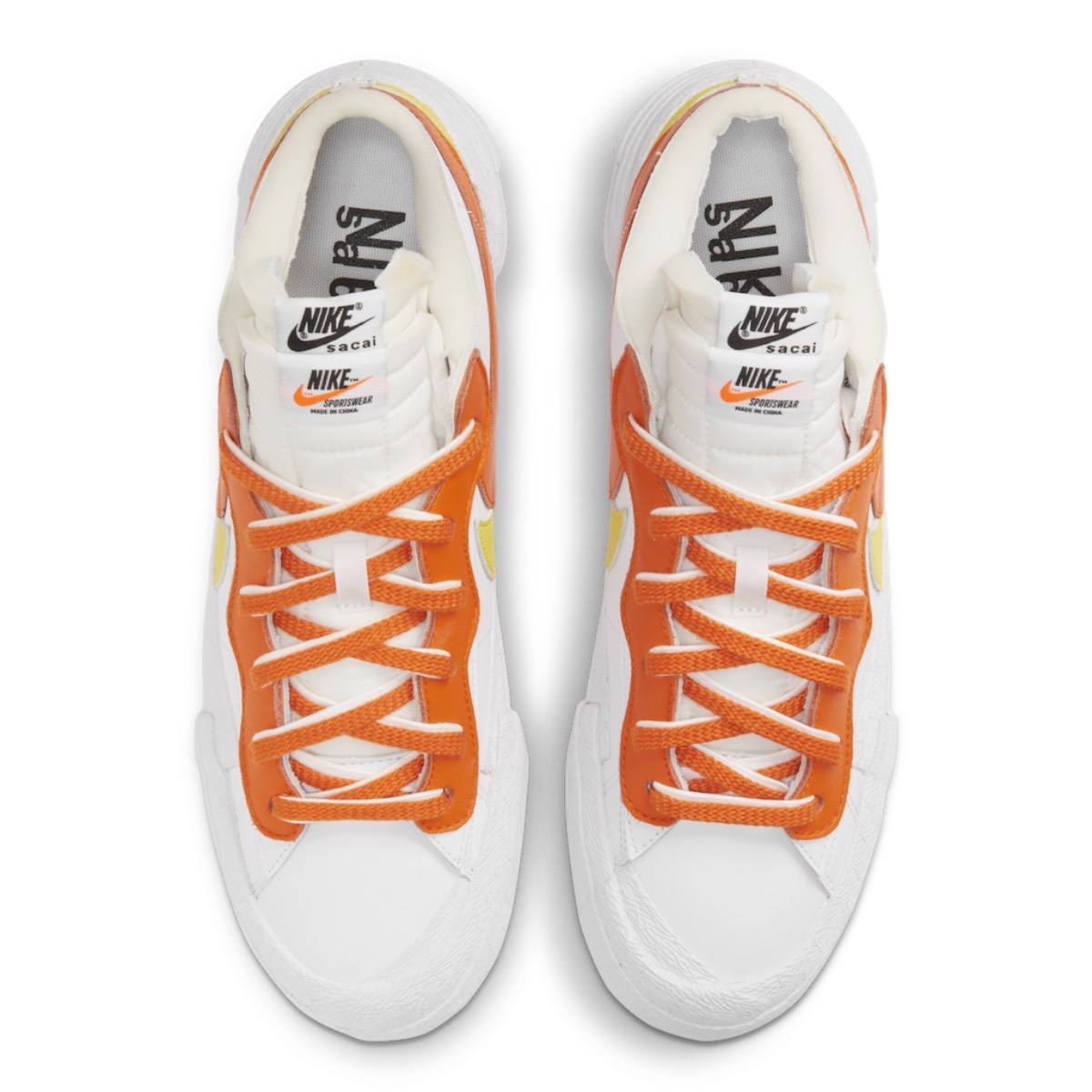 Nike x Sacai Blazer Low Classic Green, Nike x Sacai Blazer Low Magma Orange 착용 스타일 - 5
