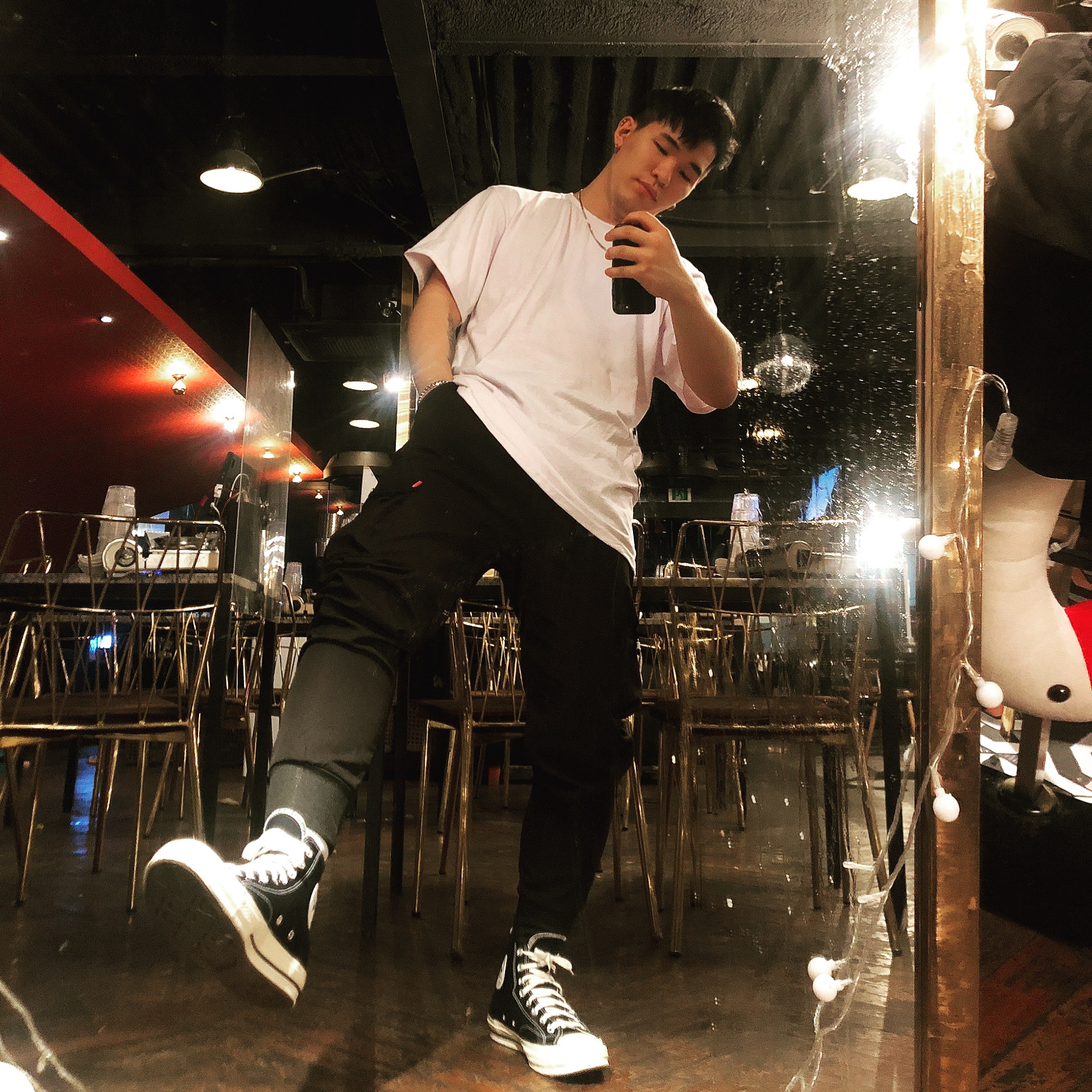 Converse Chuck 70 Hi Black 착용 스타일