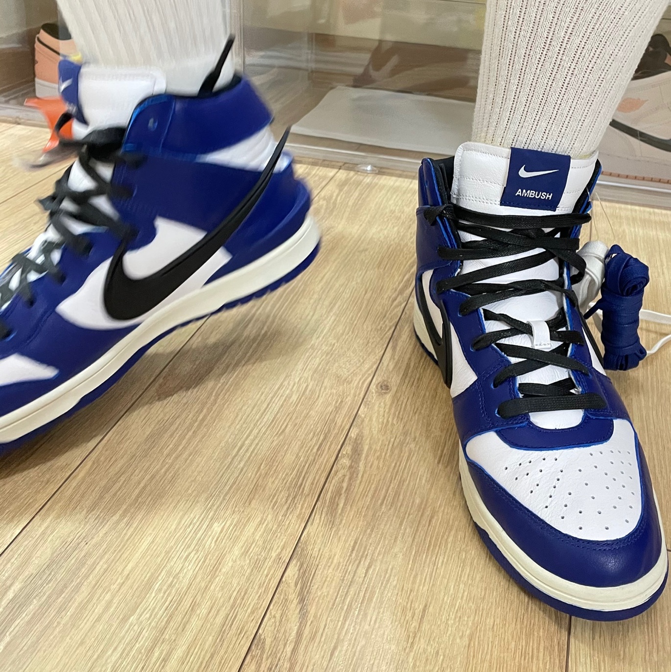 Nike x Ambush Dunk High Deep Royal Blue 착용 스타일 - 1