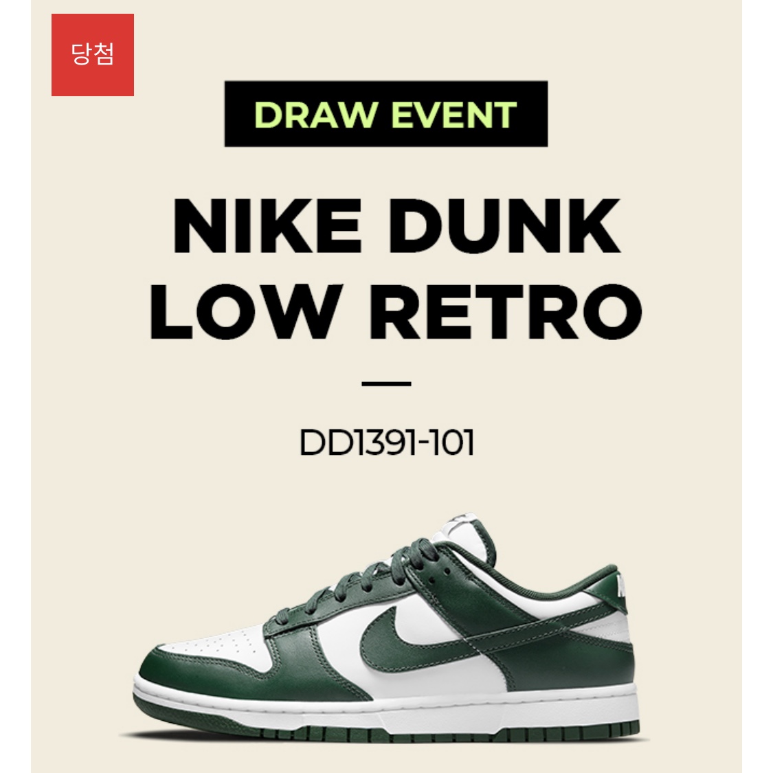 Nike Dunk Low Retro Varsity Green 착용 스타일
