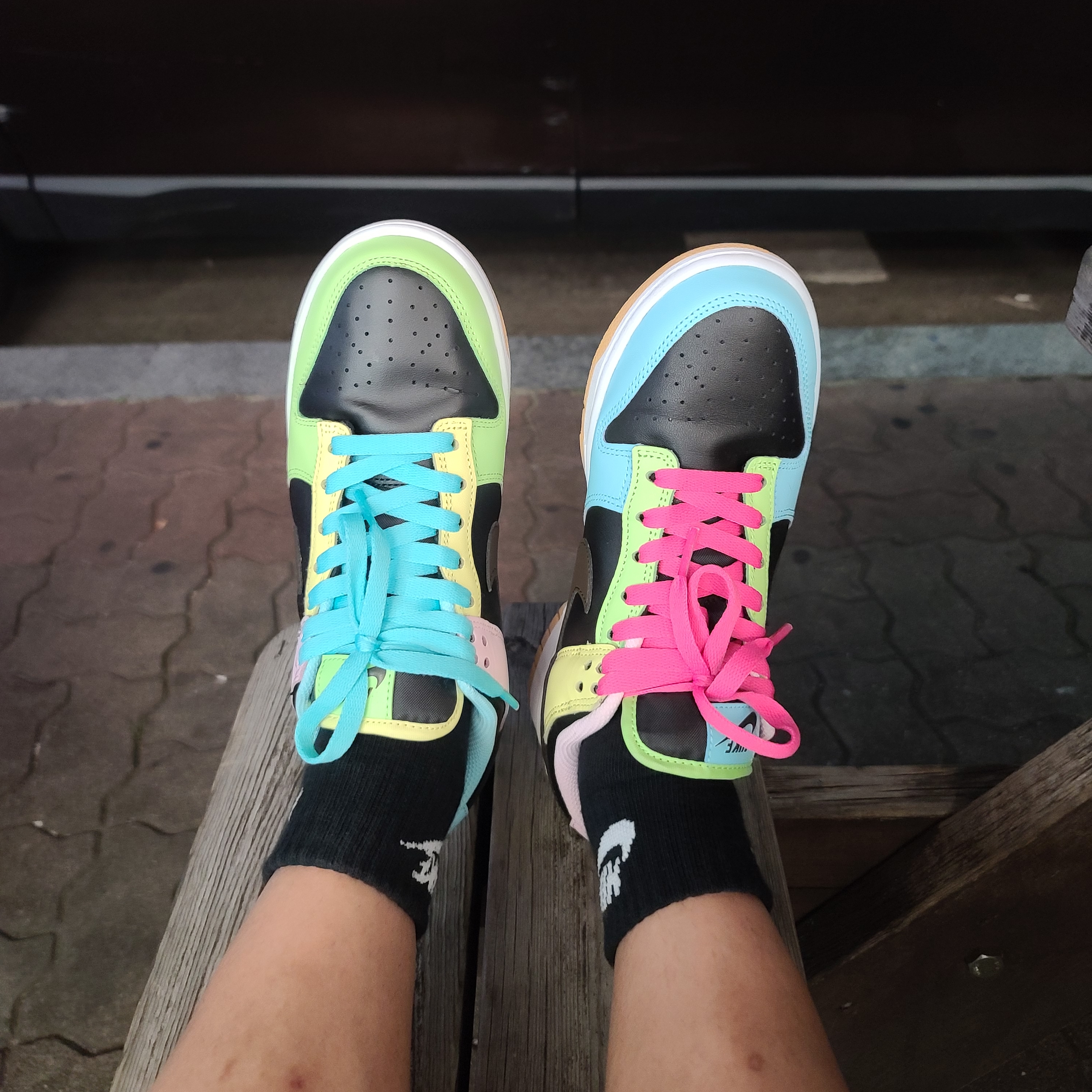 Nike Dunk Low SE Free.99 Black, Nike SB Dunk High Pro Hawaii 착용 스타일 - 3
