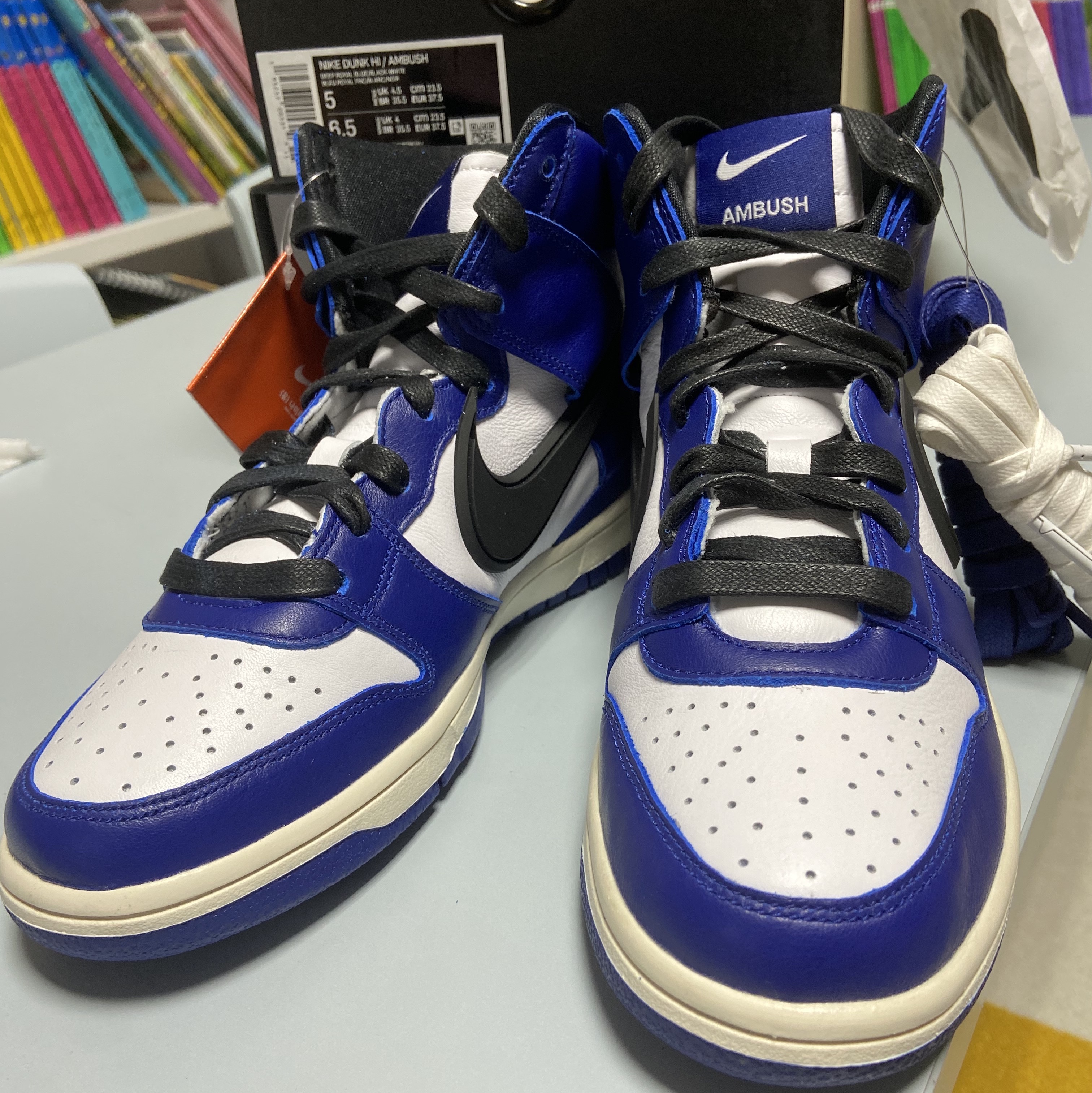 Nike x Ambush Dunk High Deep Royal Blue 착용 스타일