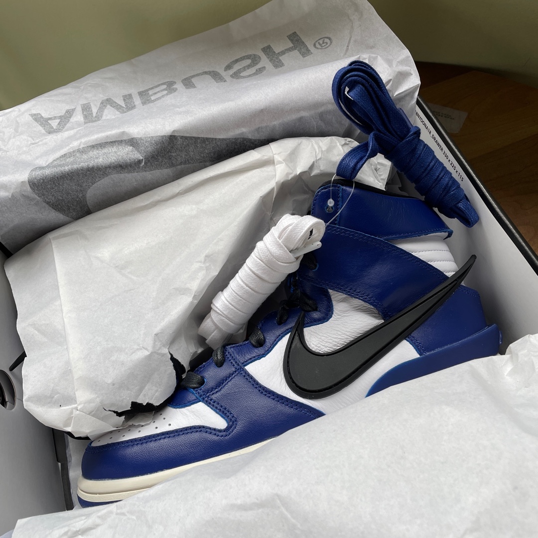 Nike x Ambush Dunk High Deep Royal Blue 착용 스타일 - 2