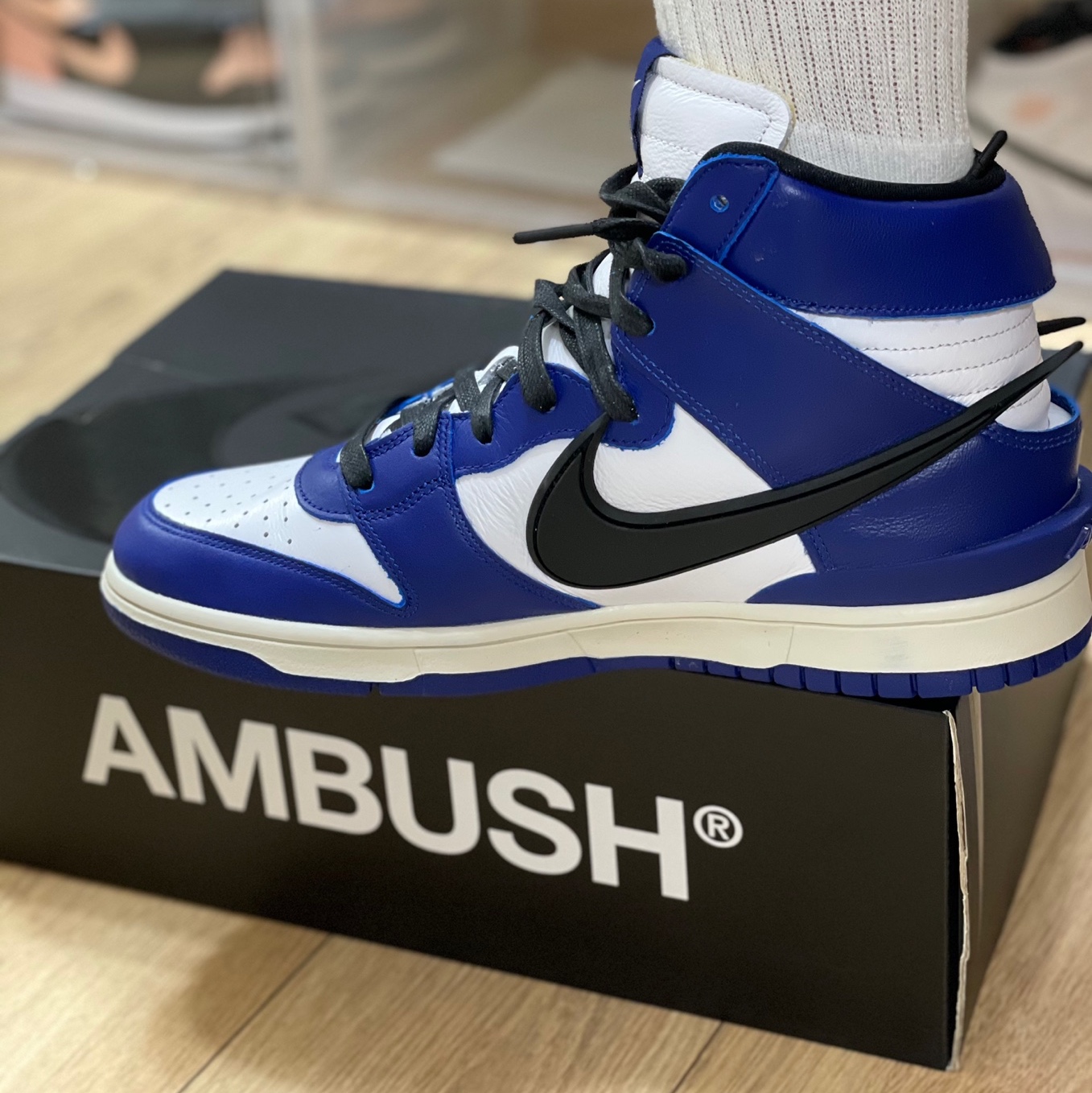 Nike x Ambush Dunk High Deep Royal Blue 착용 스타일 - 4