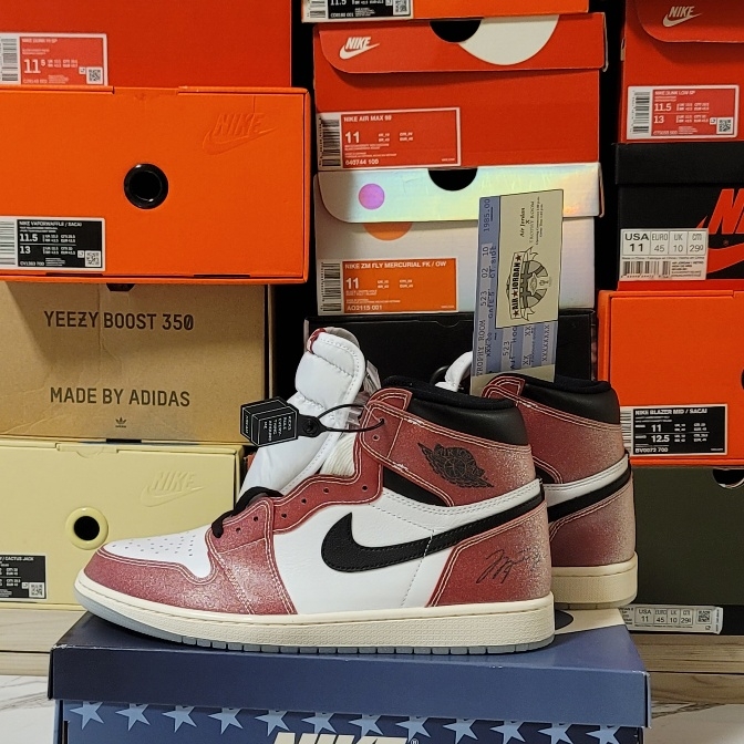 Jordan 1 x Trophy Room Retro High OG SP Chicago 착용 스타일 - 2