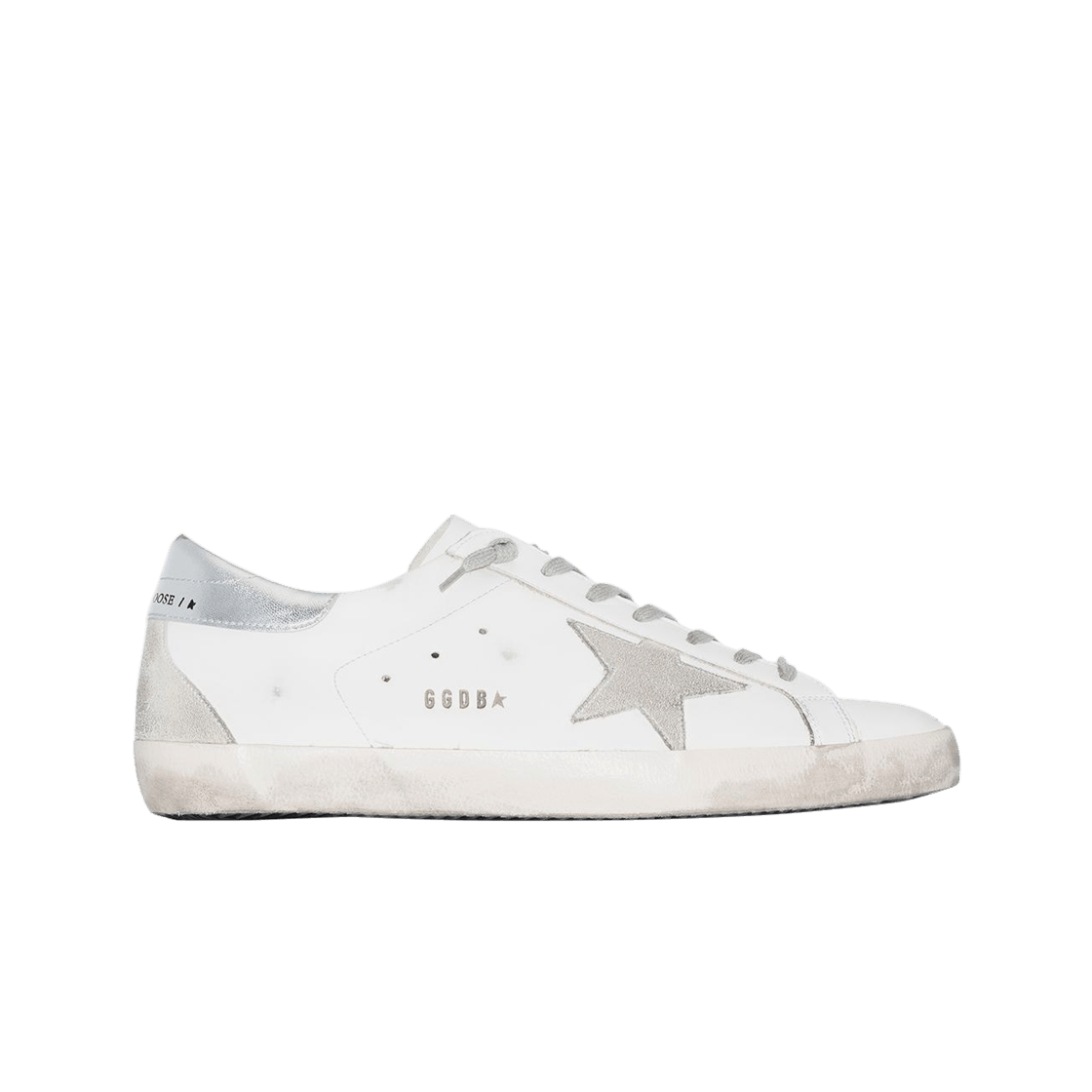 골든구스 슈퍼스타 화이트 실버탭 스니커즈(Golden Goose Superstar White Silver Heel Tab Sneakers)