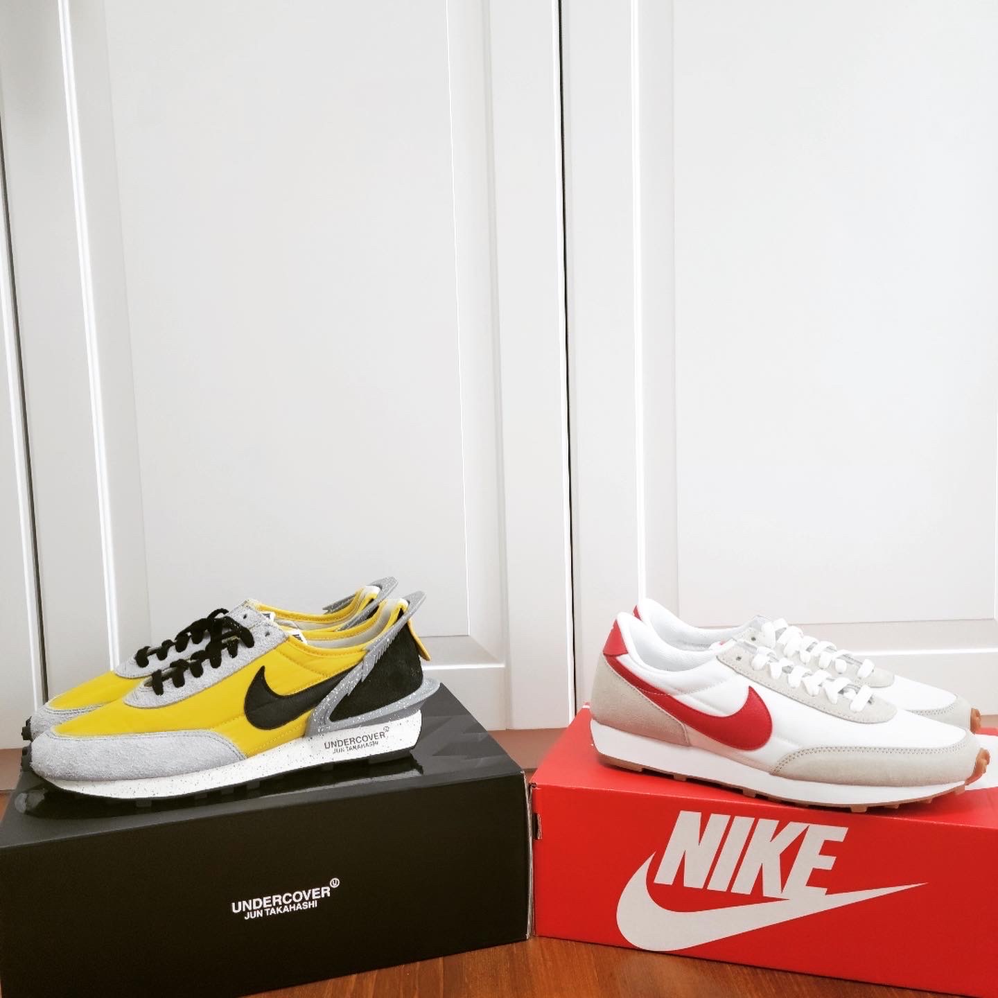 Nike x Undercover Daybreak Bright Citron 착용 스타일 - 3