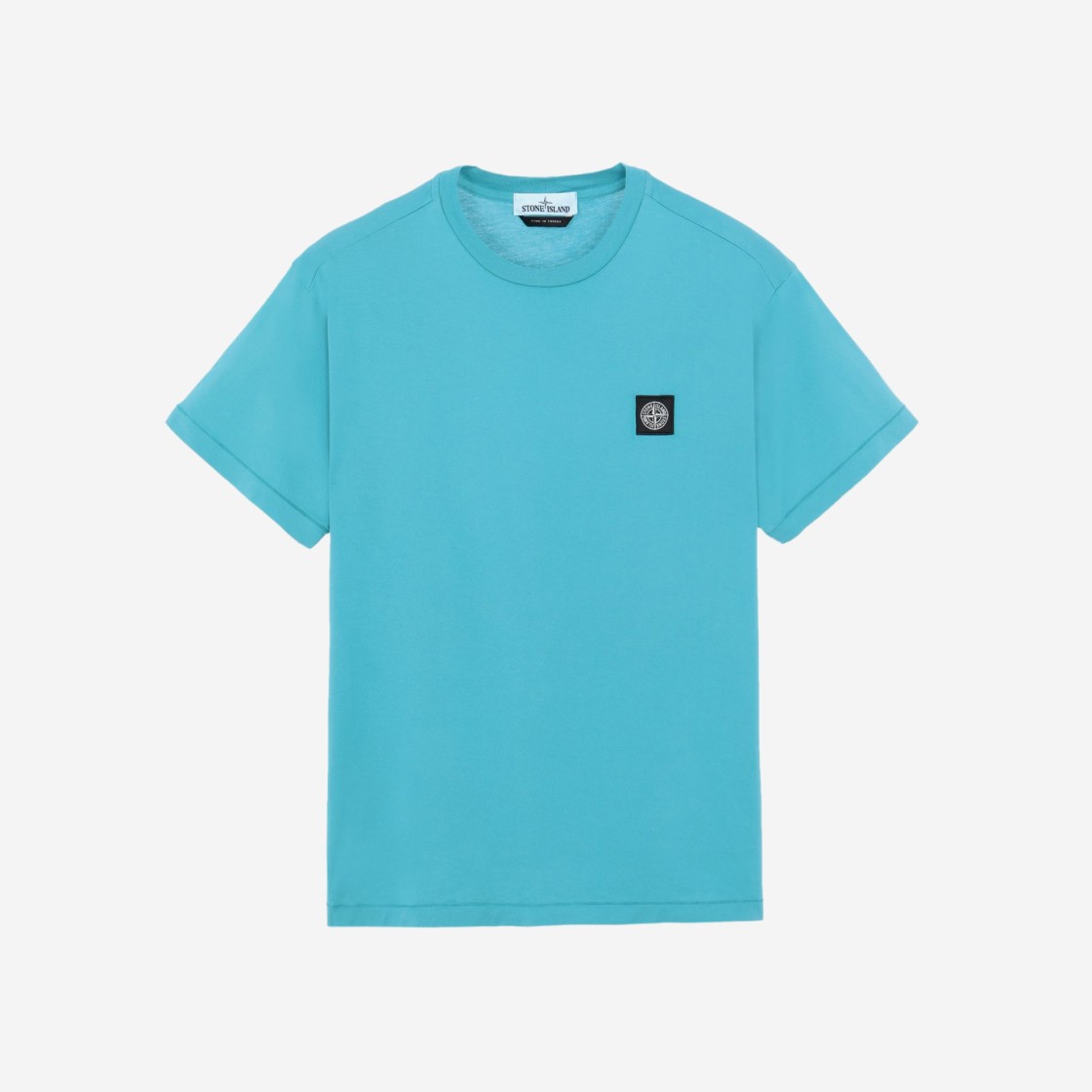 Stone Island 24113 T-Shirt Turquoise - 21SS 상세 이미지 1