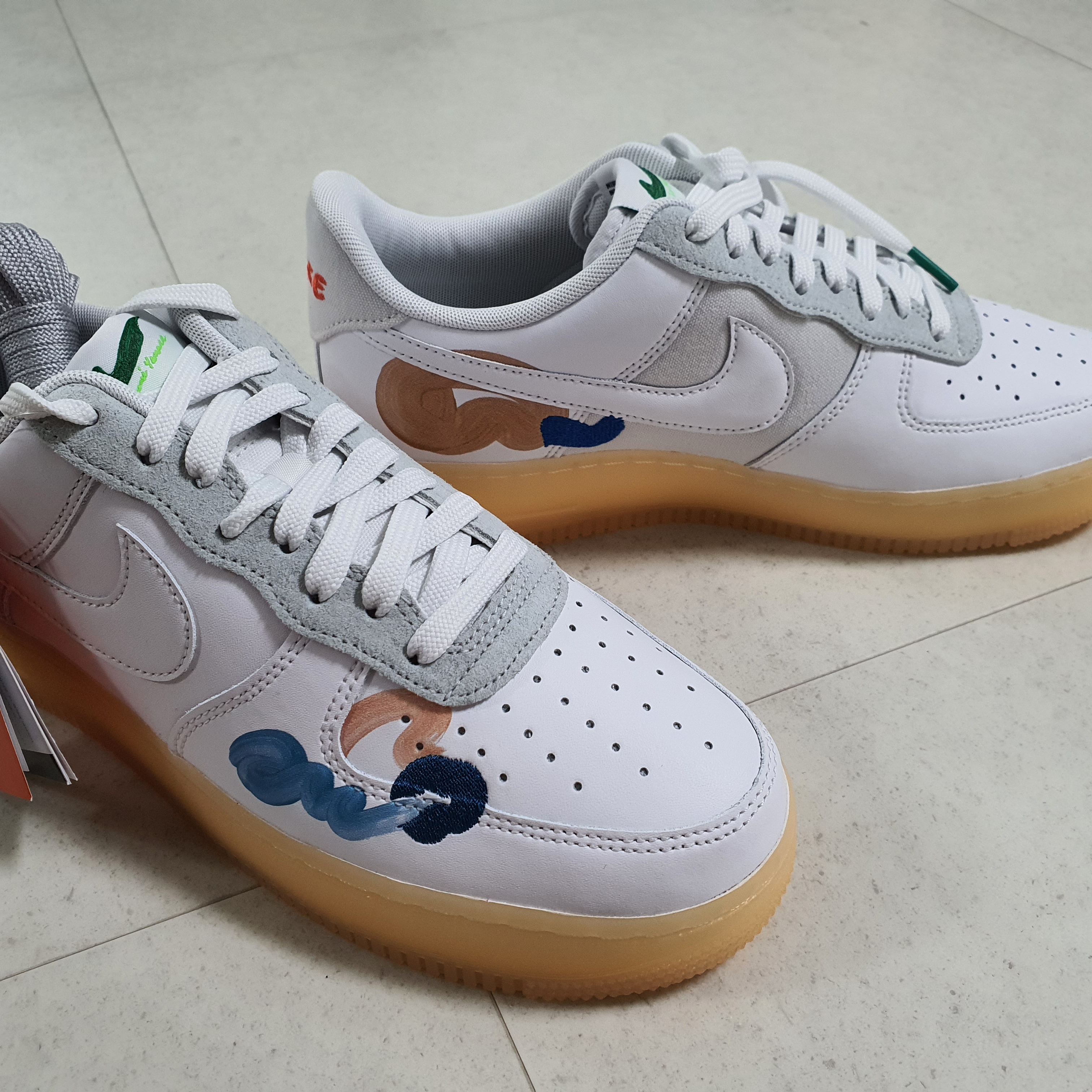 Nike x Mayumi Yamase Air Force 1 Flyleather Solar Red 착용 스타일