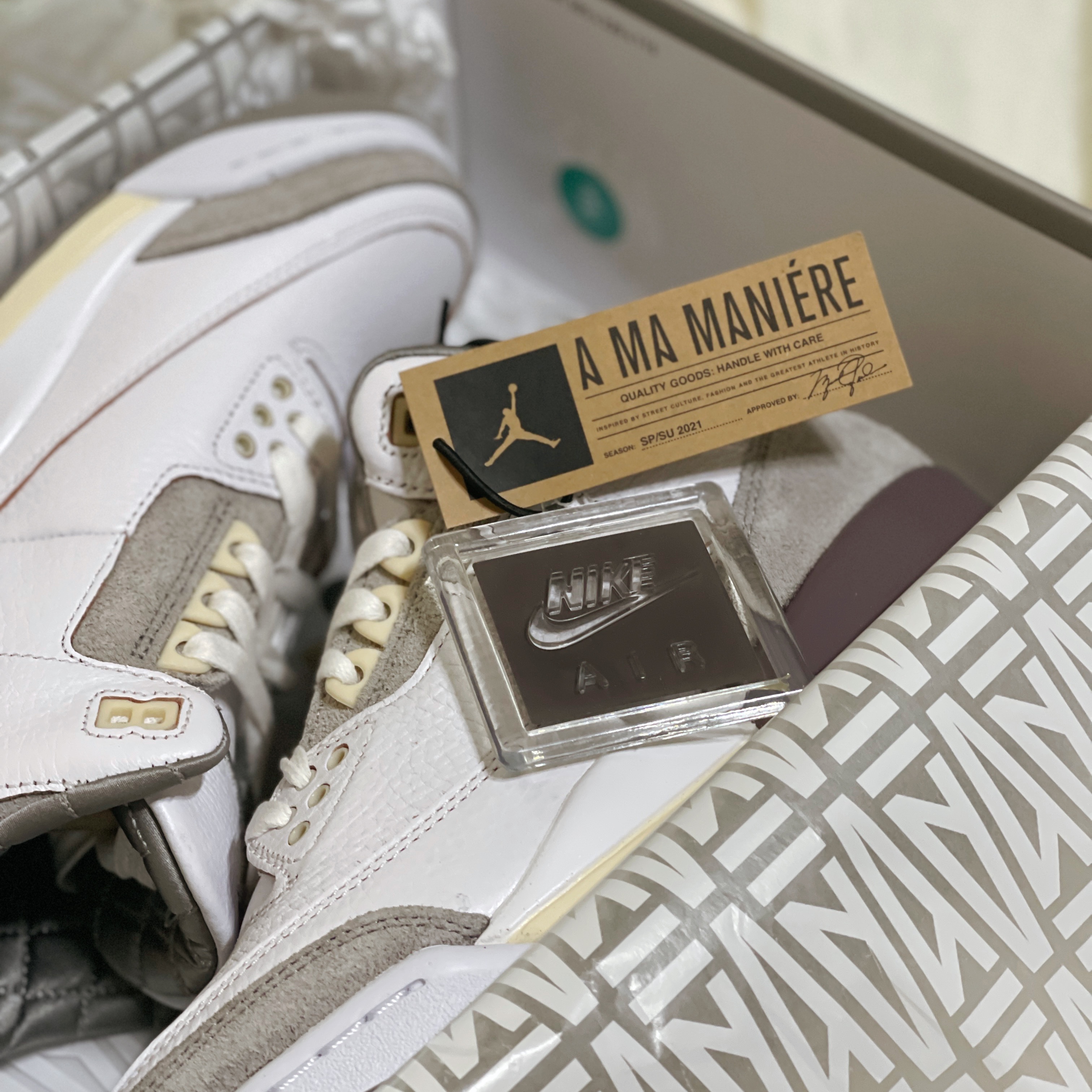 (W) Jordan 3 x A Ma Maniere Retro SP 착용 스타일 - 3