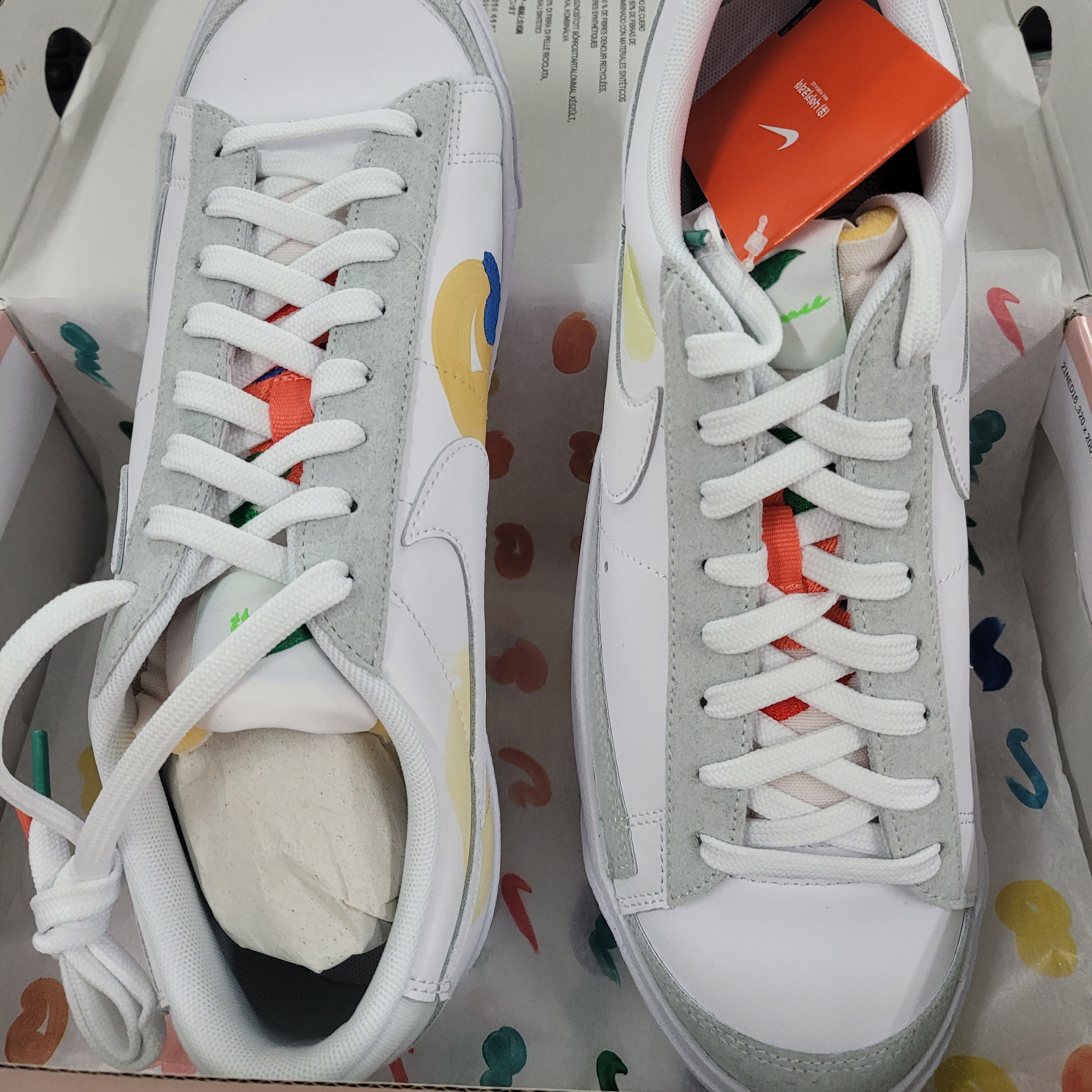Nike x Mayumi Yamase Blazer Low '77 Flyleather Triple White 착용 스타일 - 3