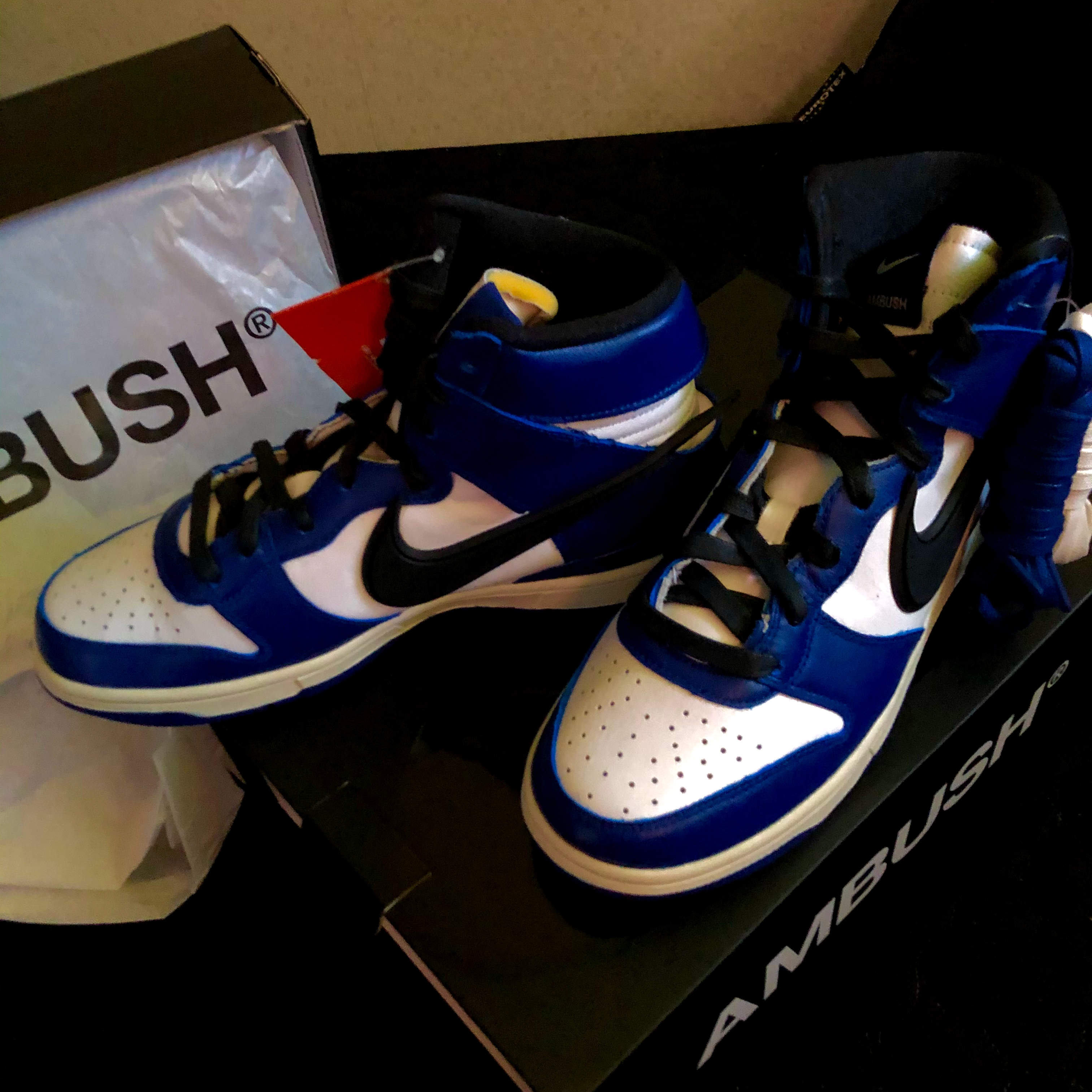 Nike x Ambush Dunk High Deep Royal Blue 착용 스타일