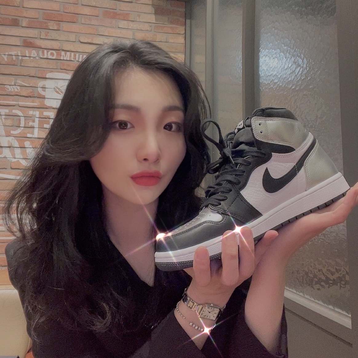 (W) Jordan 1 Retro High OG Silver Toe 착용 스타일