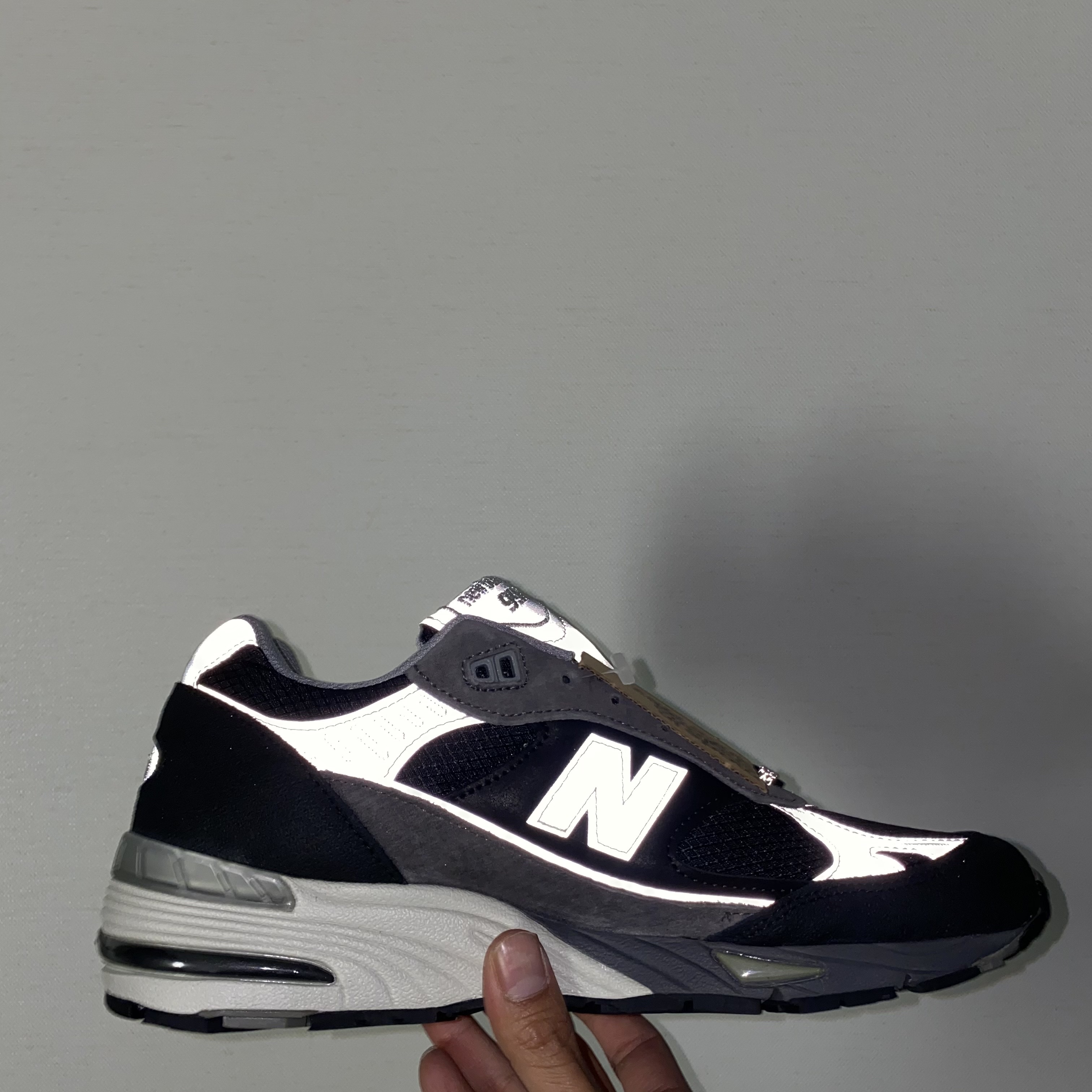 New Balance x Slam Jam 991 Made in UK Black Grey 착용 스타일