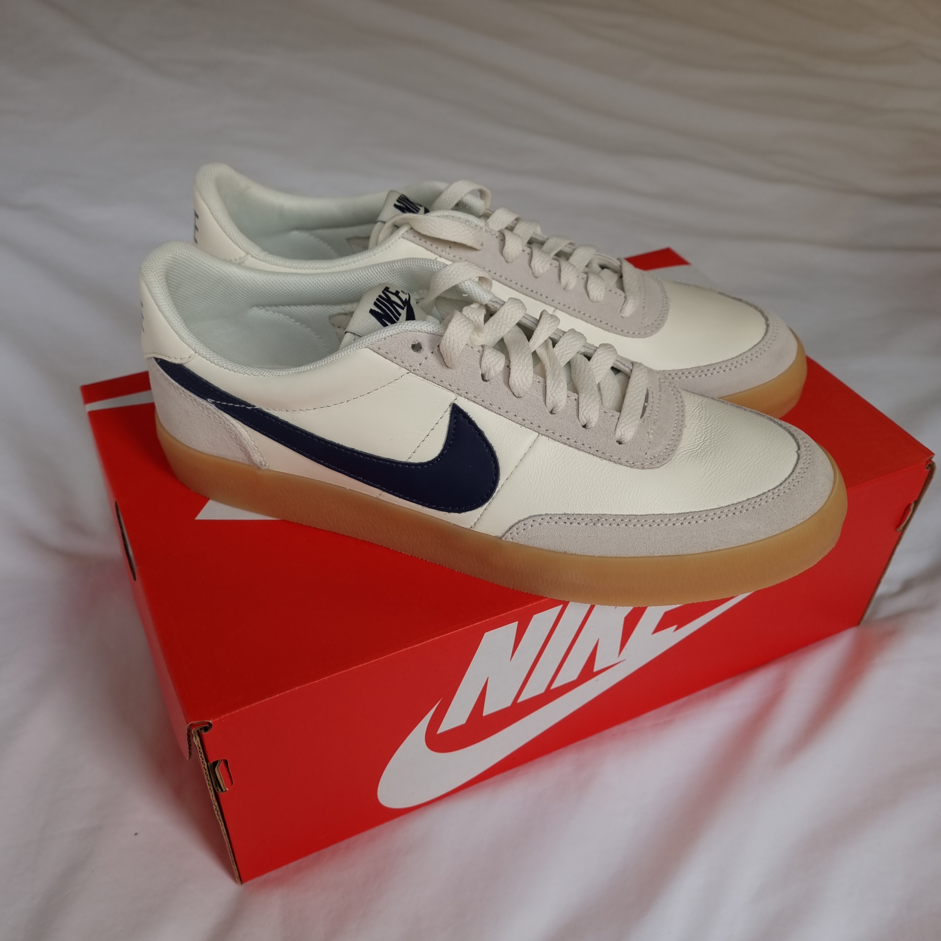 Nike x J.Crew Killshot 2 Sail Midnight Navy 착용 스타일 - 2
