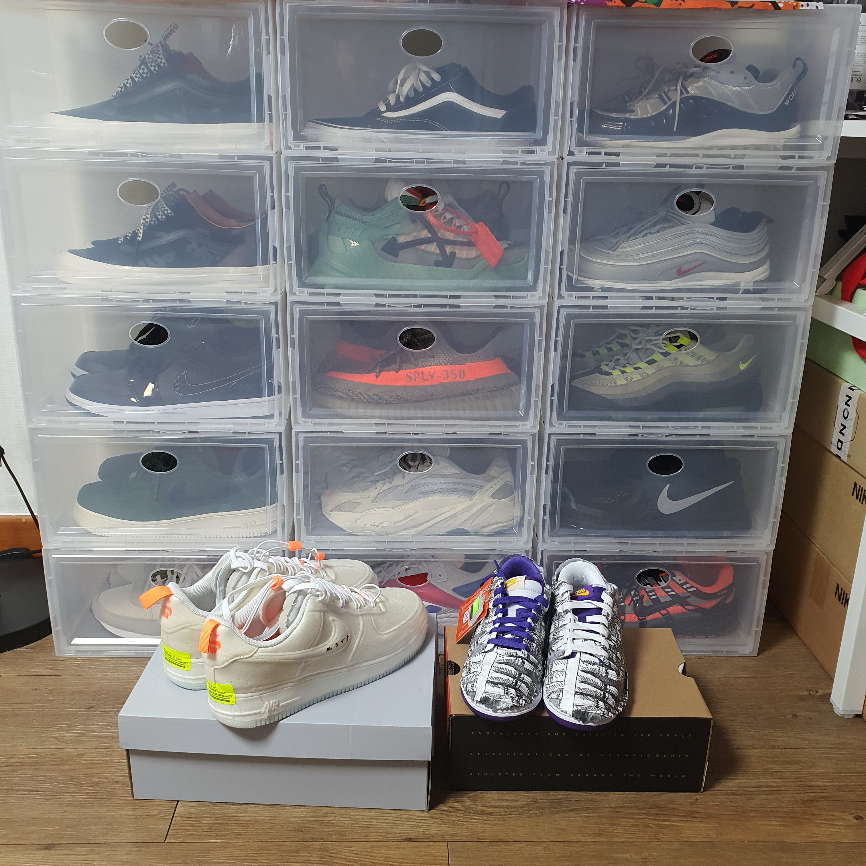 Nike Air Force 1 Experimental Sail, (W) Nike Dunk Low SE Flip 착용 스타일