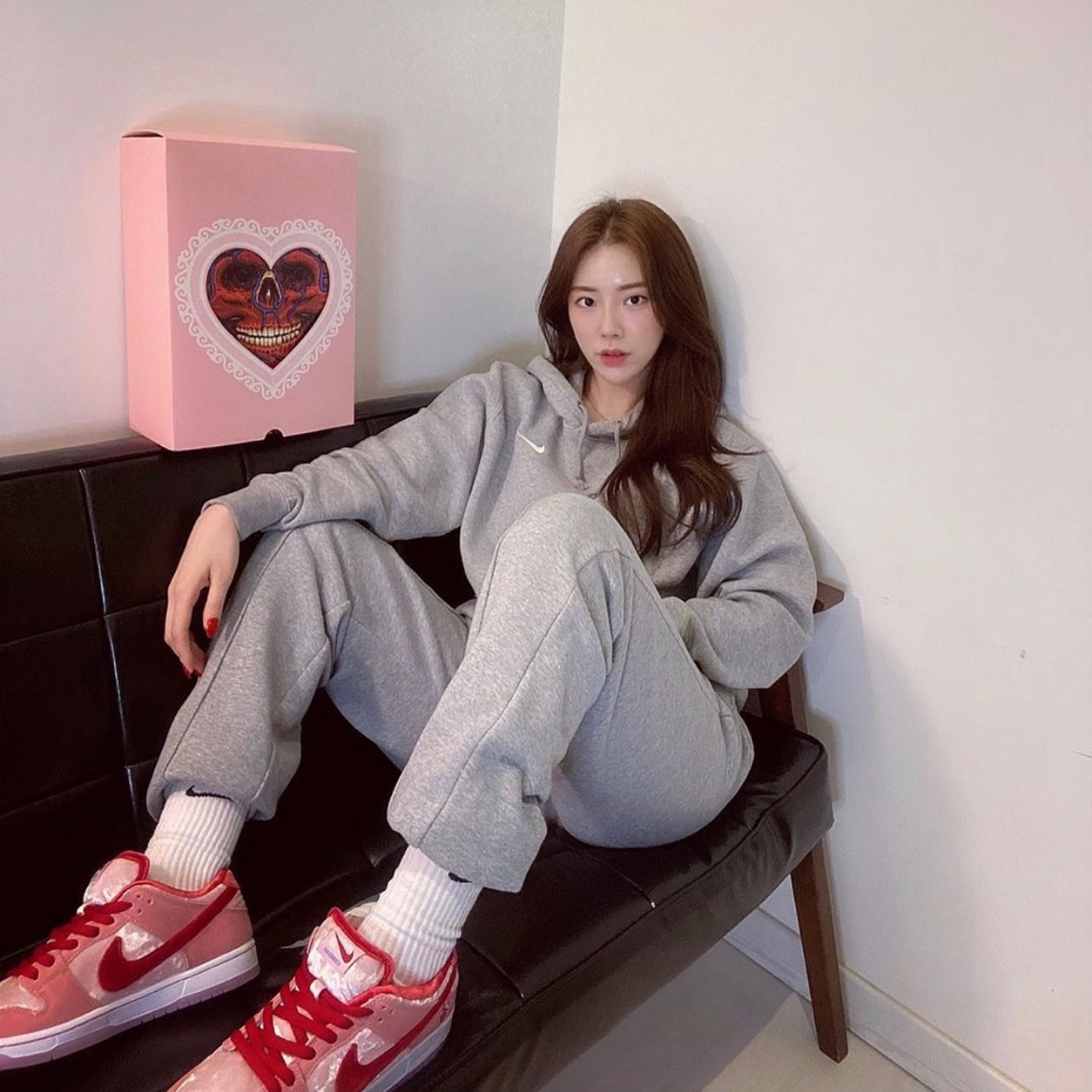 Nike x StrangeLove SB Dunk Low Pink (Regular Box), Nike x StrangeLove SB Dunk Low Pink (Special Box) 착용 스타일