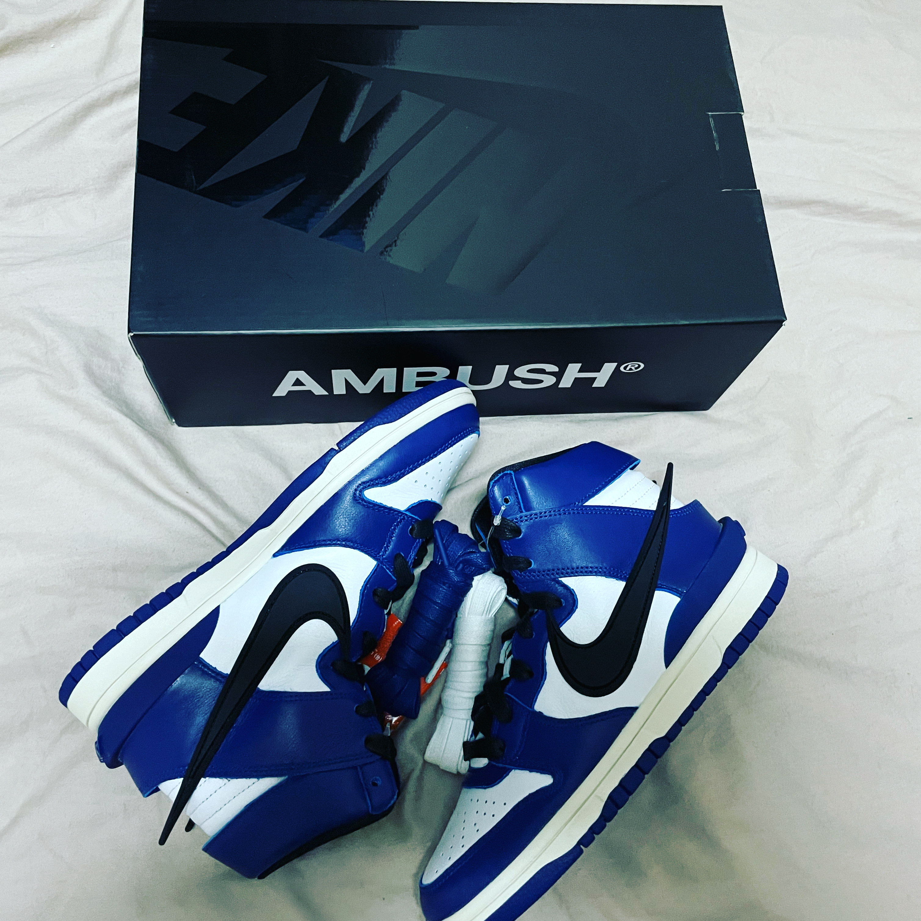 Nike x Ambush Dunk High Deep Royal Blue 착용 스타일