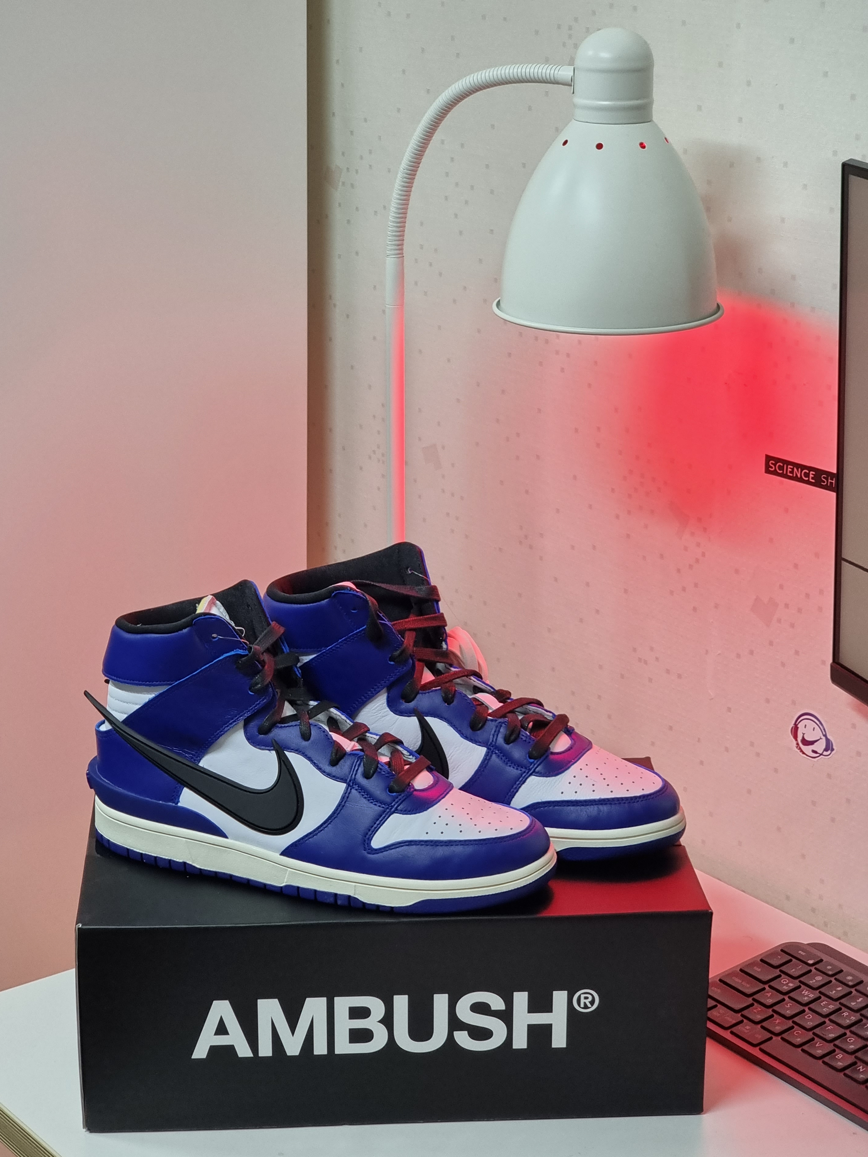 Nike x Ambush Dunk High Deep Royal Blue 착용 스타일