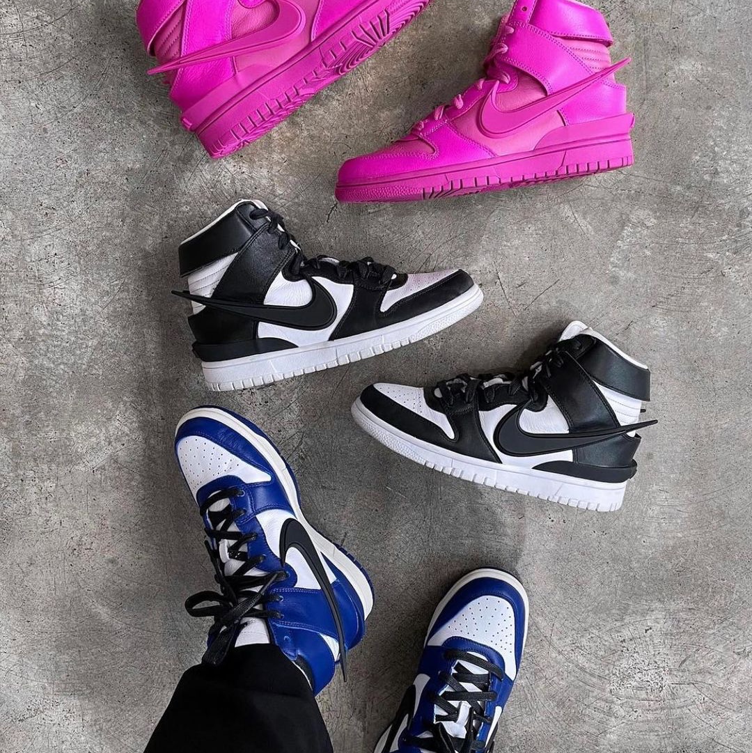 Nike x Ambush Dunk High Deep Royal Blue 착용 스타일 - 3