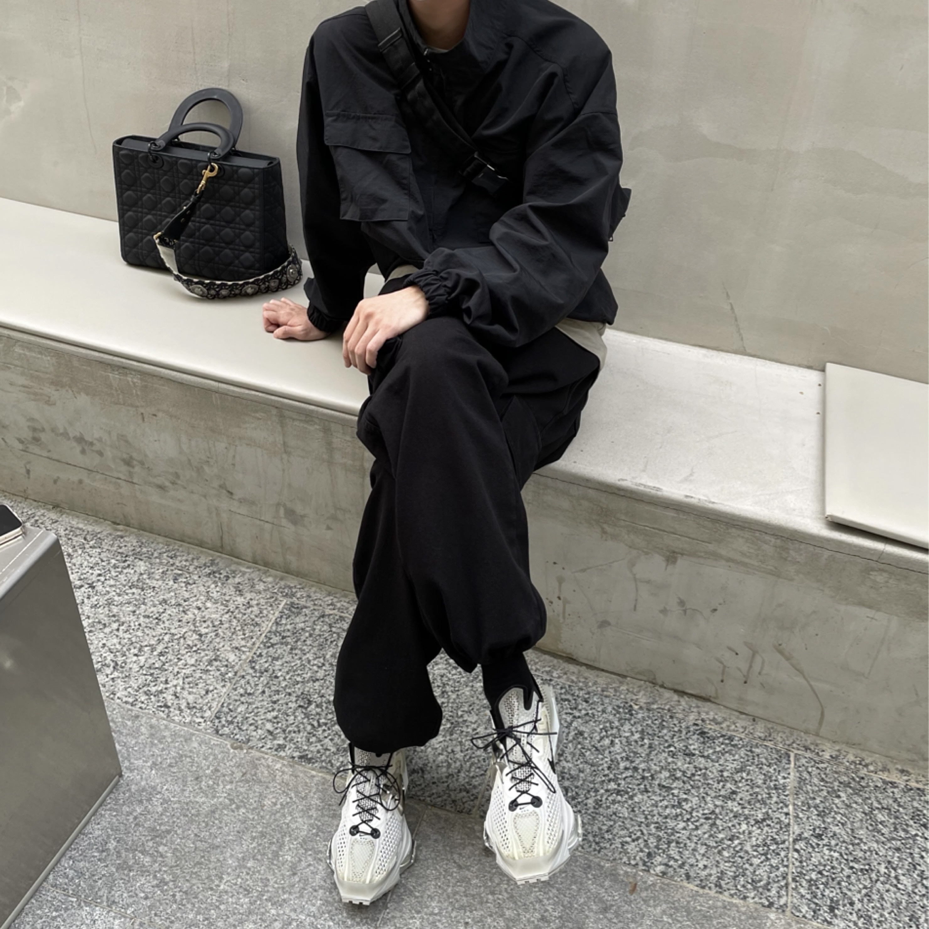 Nike x Matthew M Williams Zoom 004 Stone 착용 스타일 - 1