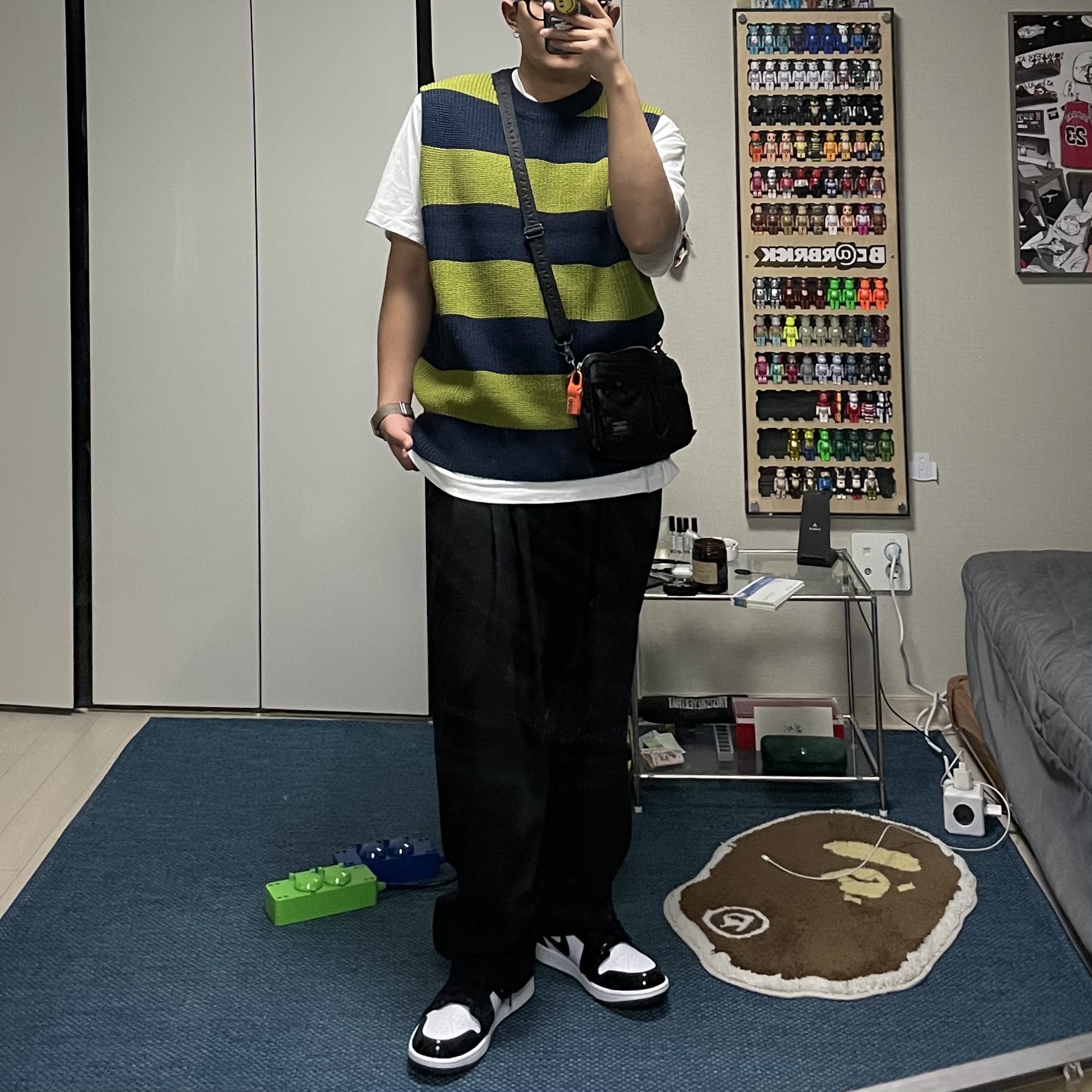 Jordan 1 Mid SE ASW Black 착용 스타일 - 2