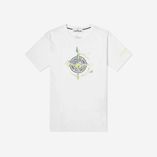 스톤 아일랜드 마블 원 티셔츠 화이트 - 21SS
