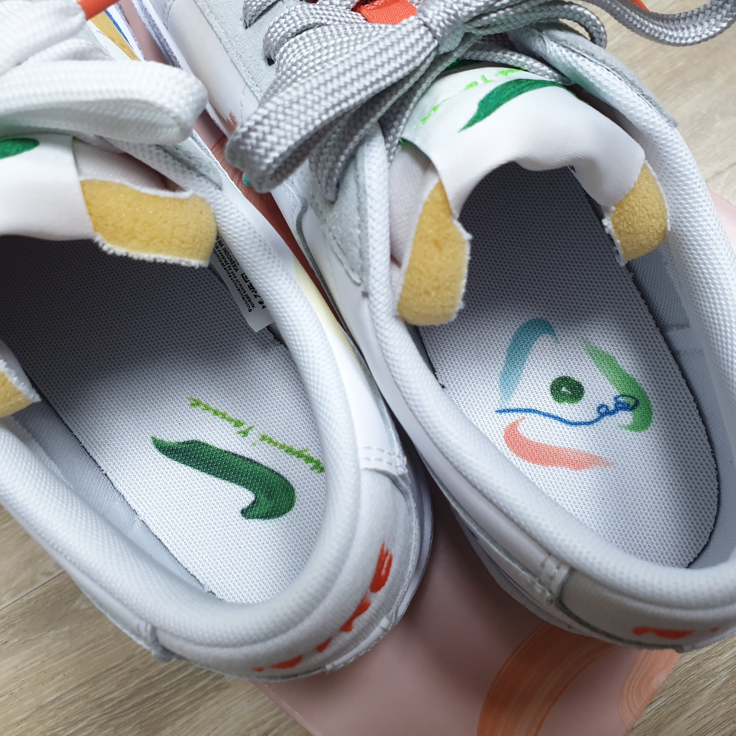 Nike x Mayumi Yamase Blazer Low '77 Flyleather Triple White 착용 스타일 - 4