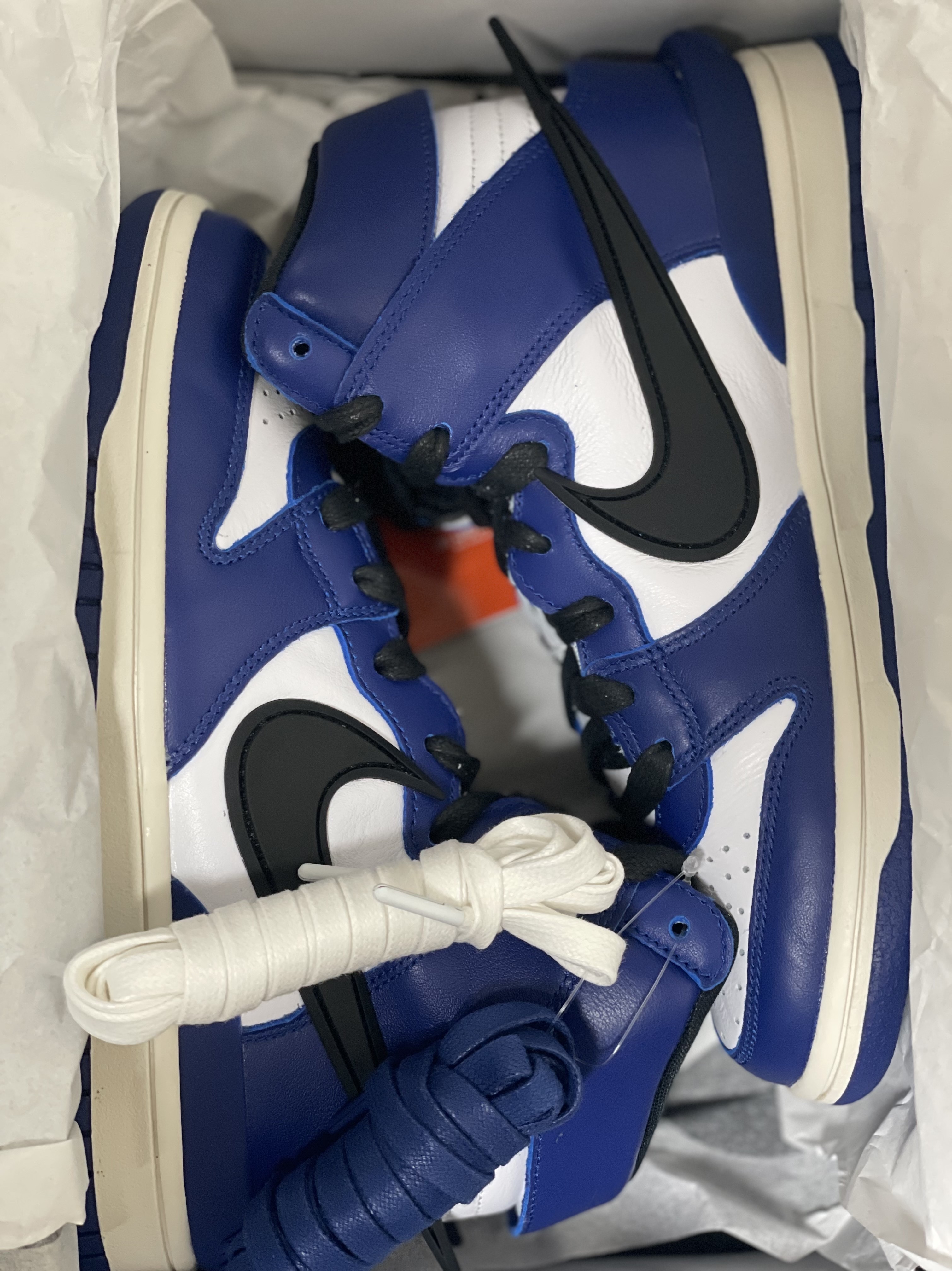 Nike x Ambush Dunk High Deep Royal Blue 착용 스타일