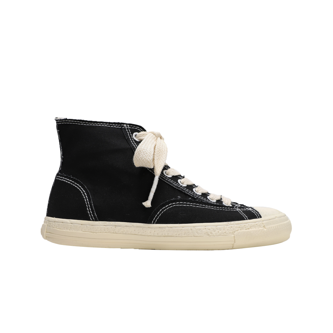 메종 미하라 야스히로 제너럴 스케일 패스트 솔 하이탑 스니커즈 블랙(Maison Mihara Yasuhiro General Scale Past Sole High-top Sneakers Black) - 1