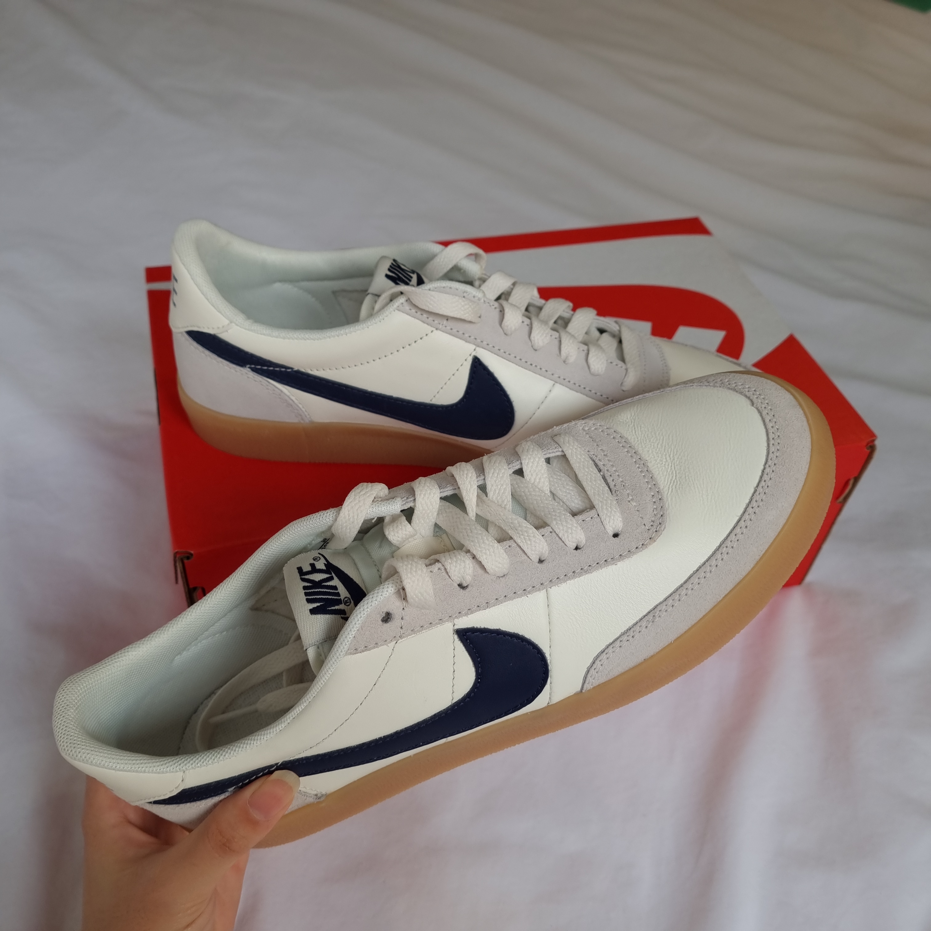 Nike x J.Crew Killshot 2 Sail Midnight Navy 착용 스타일 - 1
