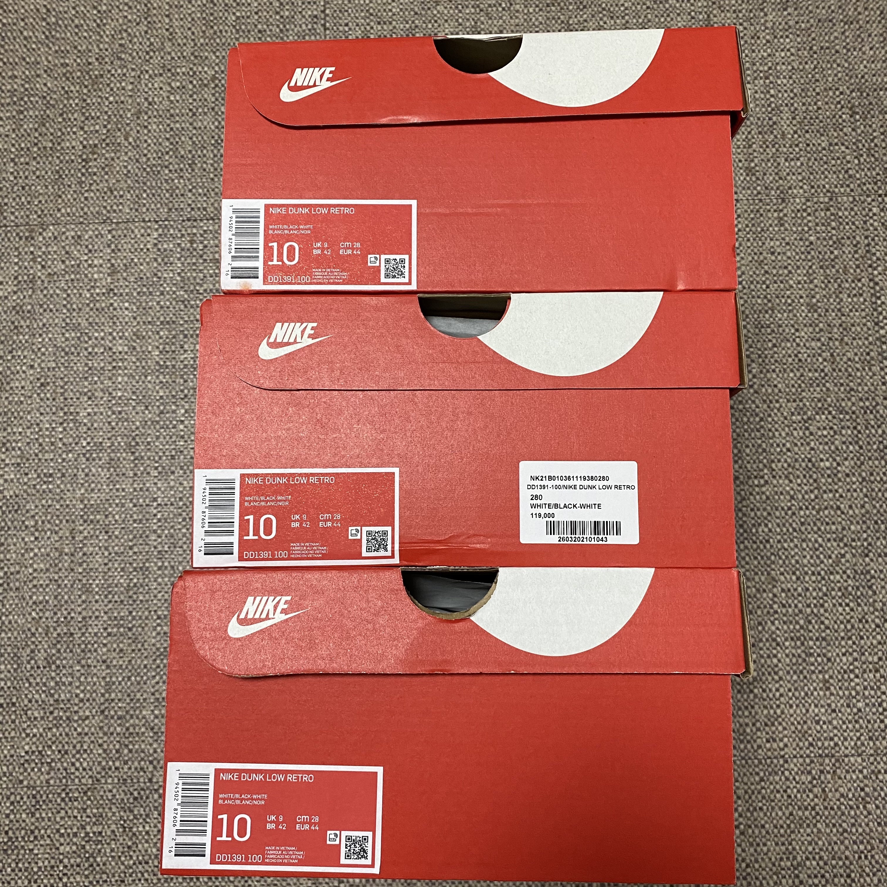 Nike x Cactus Plant Flea Market Long Sleeve Polo Natural - Asia, Nike Dunk Low Retro Black 착용 스타일 - 5