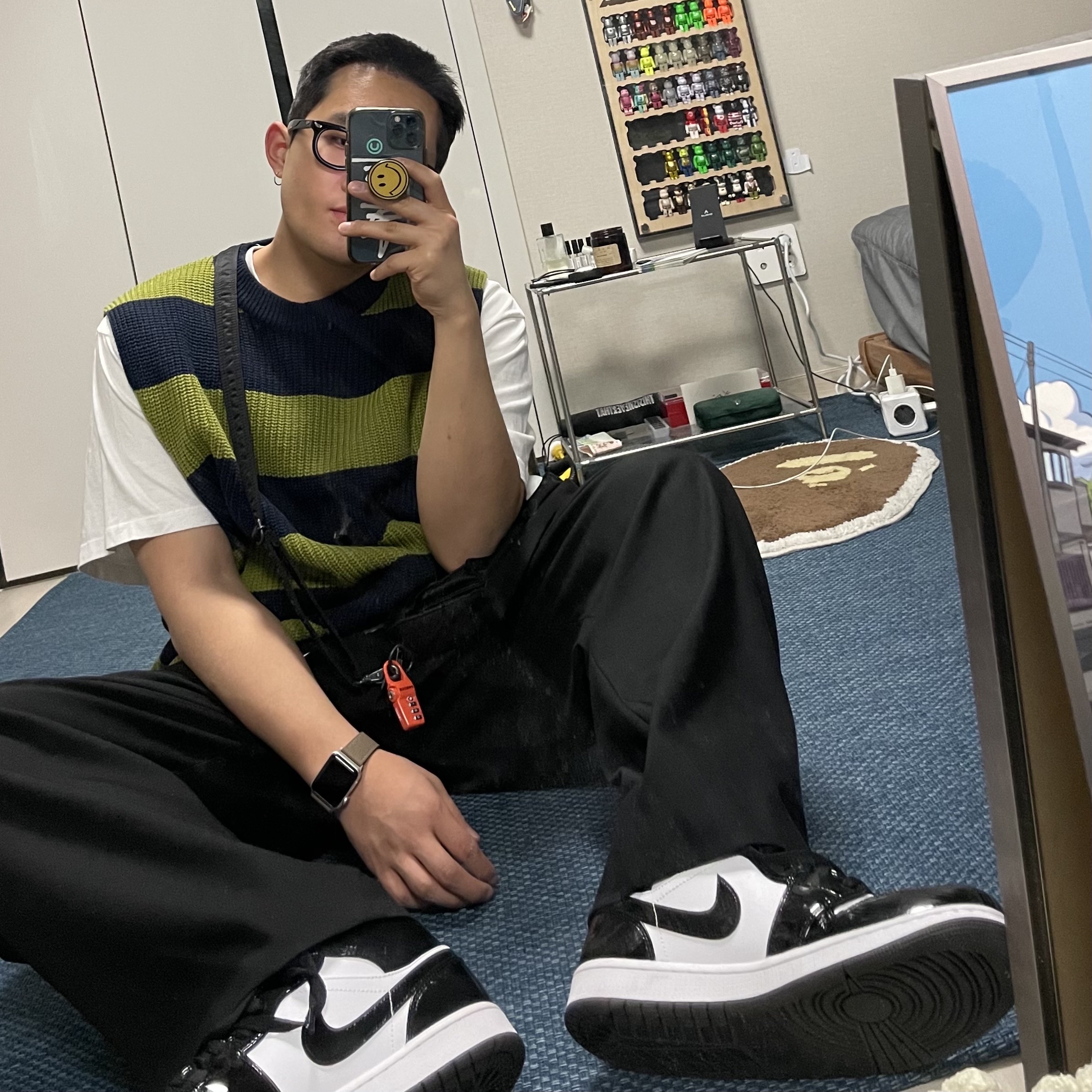 Jordan 1 Mid SE ASW Black 착용 스타일 - 1