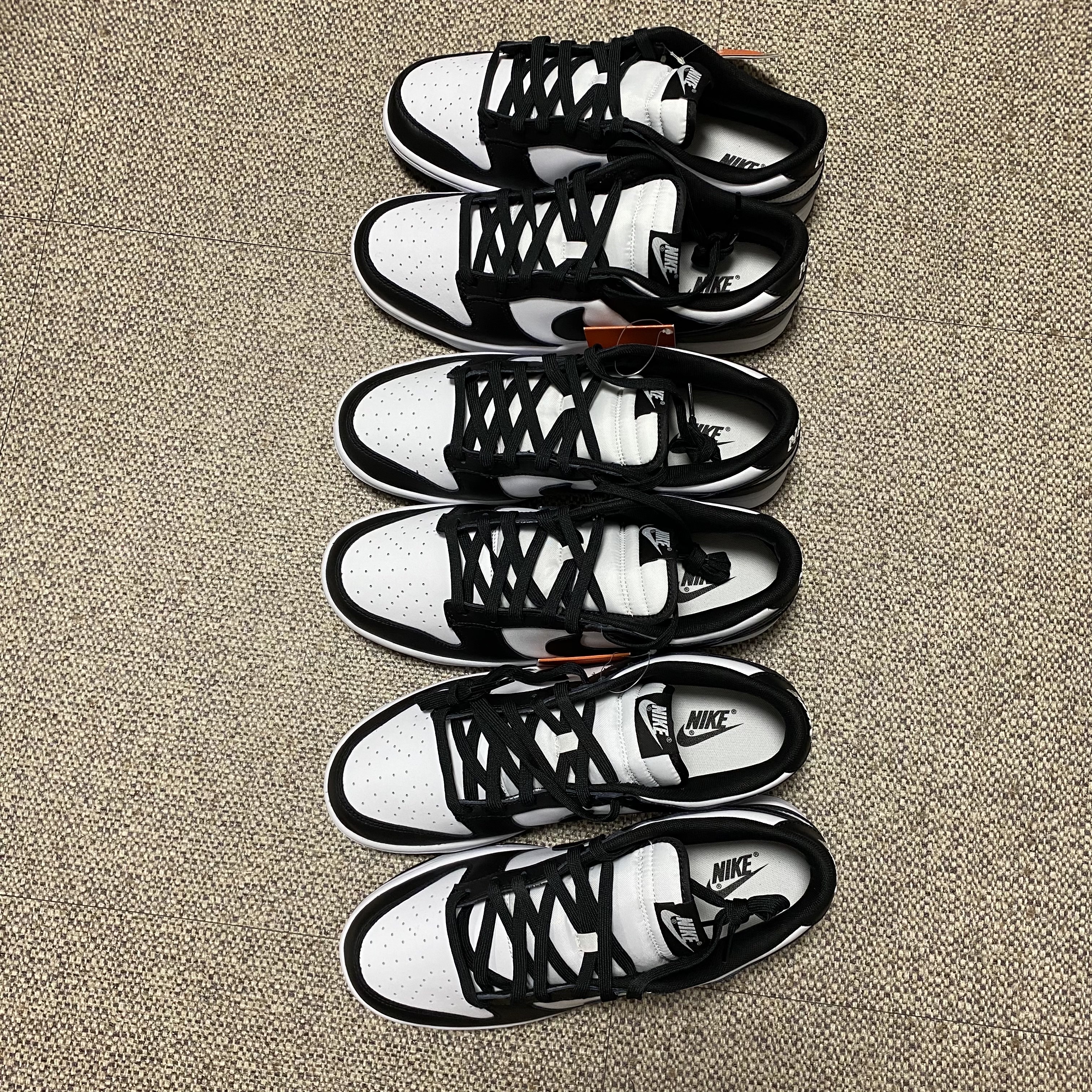 Nike x Cactus Plant Flea Market Long Sleeve Polo Natural - Asia, Nike Dunk Low Retro Black 착용 스타일 - 4