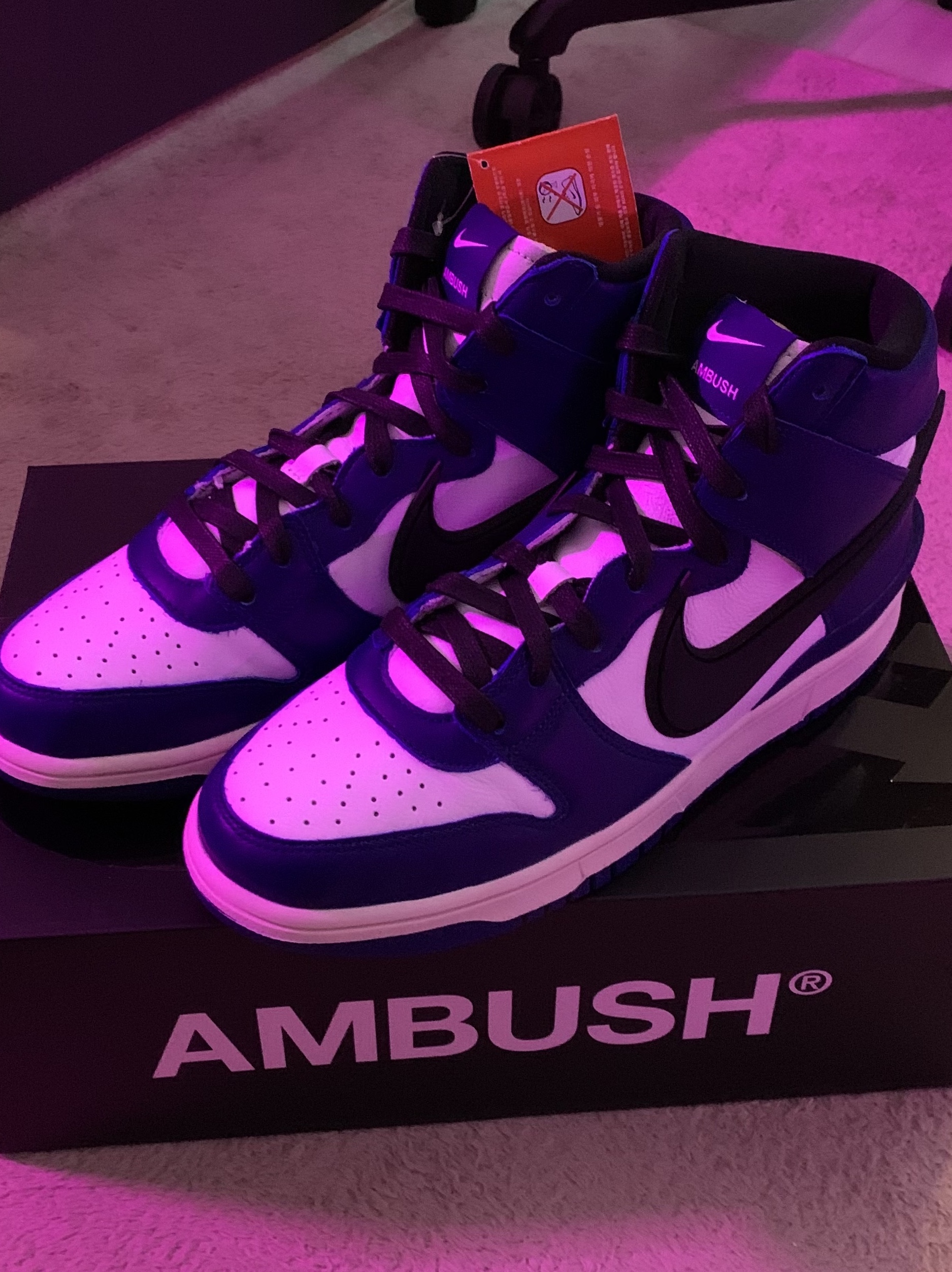 Nike x Ambush Dunk High Deep Royal Blue 착용 스타일 - 2