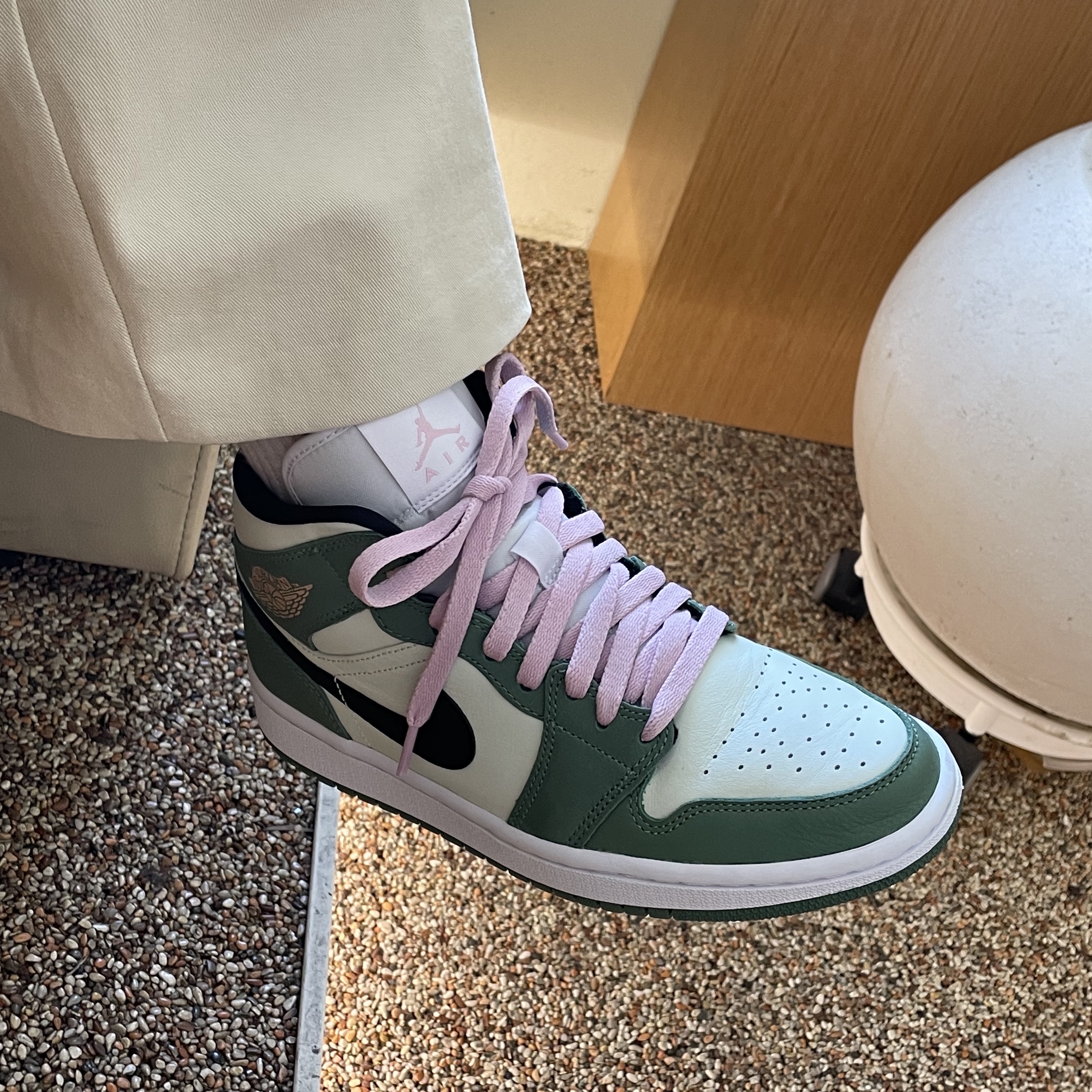 (W) Jordan 1 Mid SE Dutch Green 착용 스타일