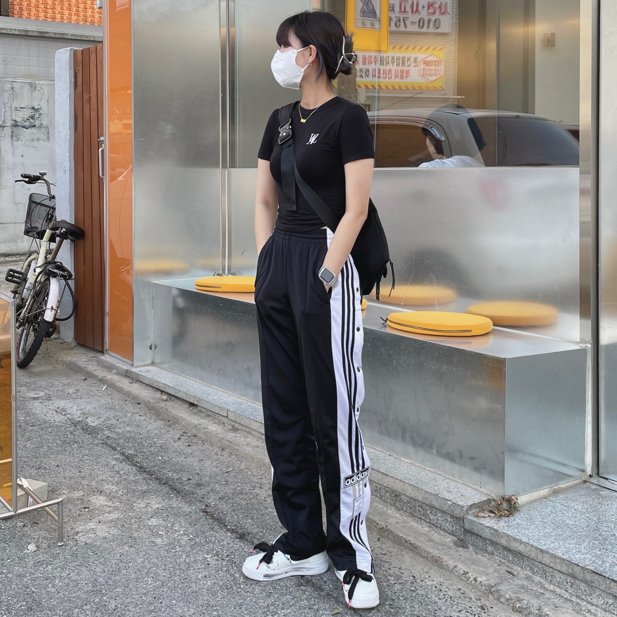 Nike x Peaceminusone Air Force 1 Low Para-Noise 2.0 착용 스타일